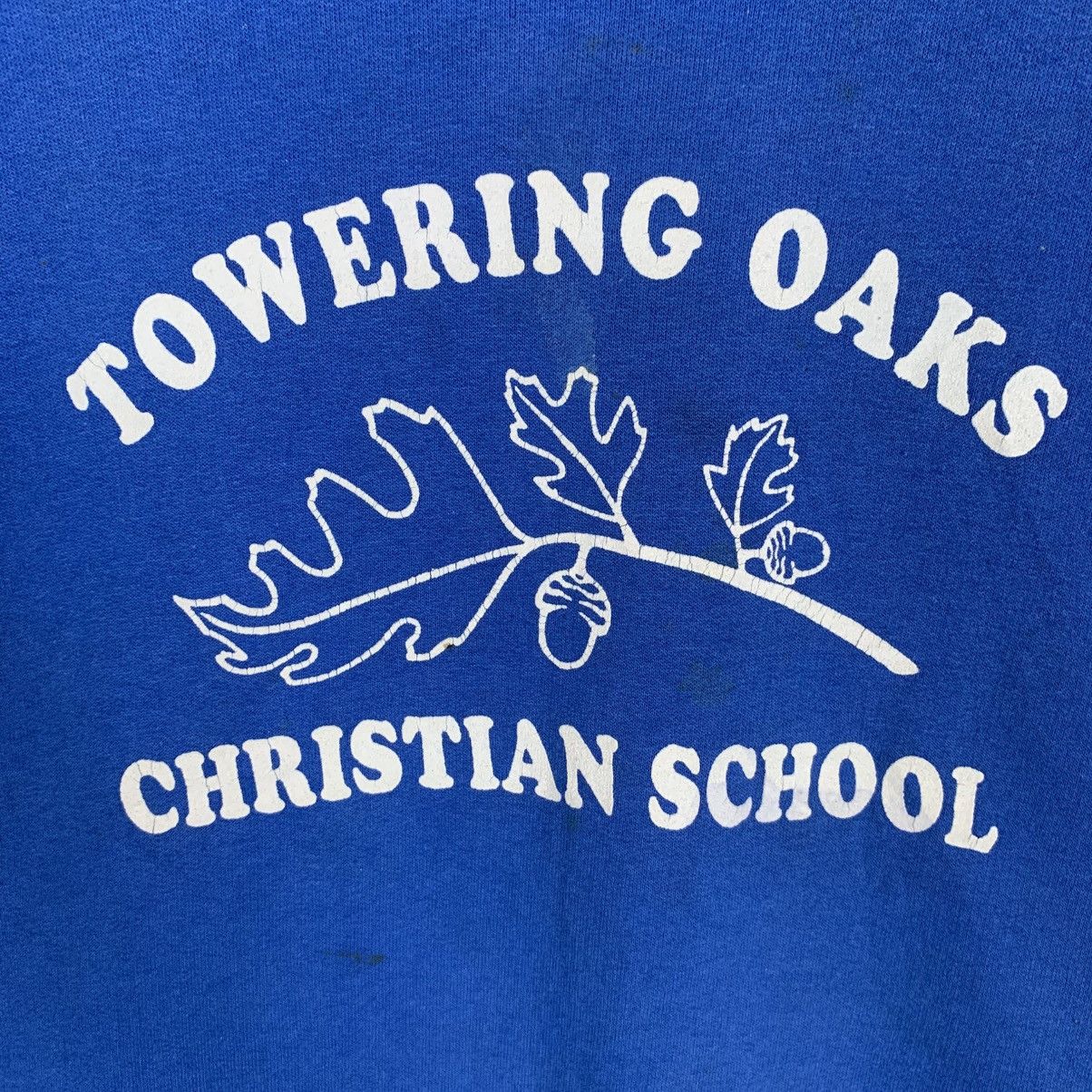Vintage Vintage Towering Oaks Christian School Sweatshirt Size US XL / EU 56 / 4 - 10 Thumbnail