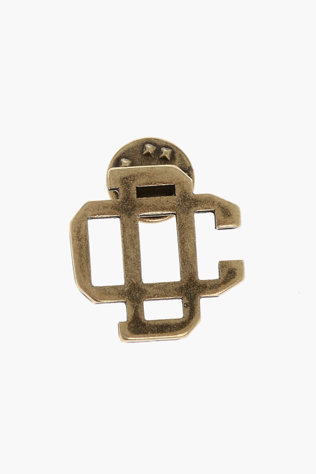 Dsquared2 Gold-Effect Monogram Brooch Size ONE SIZE - 1 Thumbnail