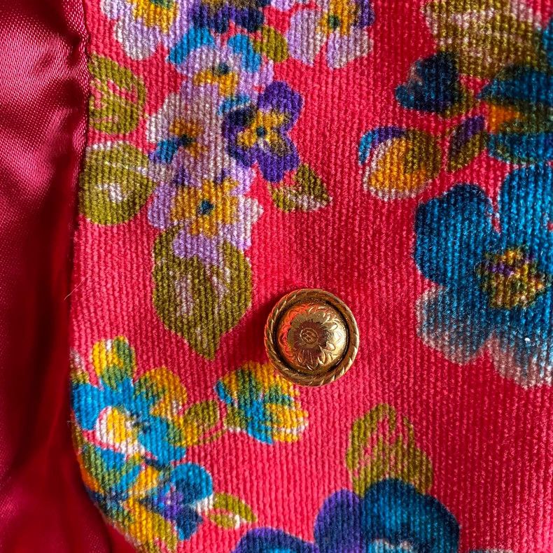 Kenzo KENZO Vintage rose blossom embroidered corduroy jacket wit Size XS / US 0-2 / IT 36-38 - 6 Thumbnail