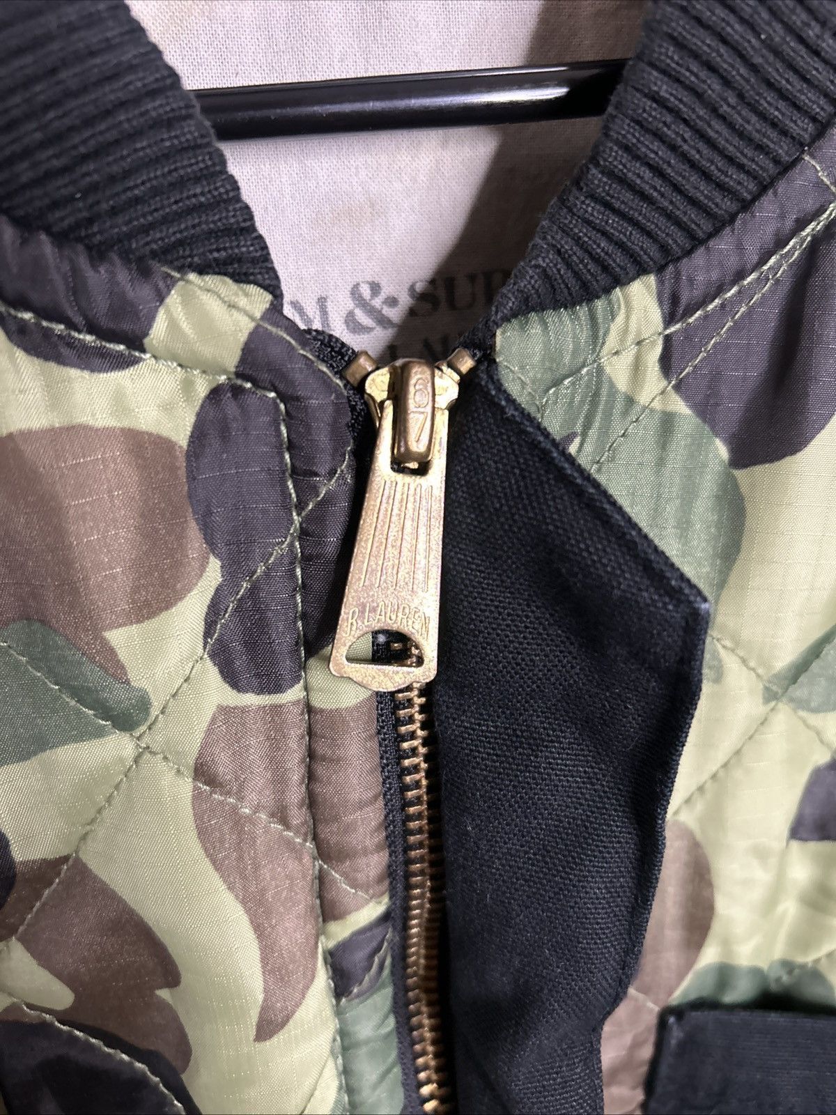 Denim & Supply Ralph Lauren Denim and Supply Ralph Lauren Camo Bomber Jacket Size US XL / EU 56 / 4 - 4 Thumbnail
