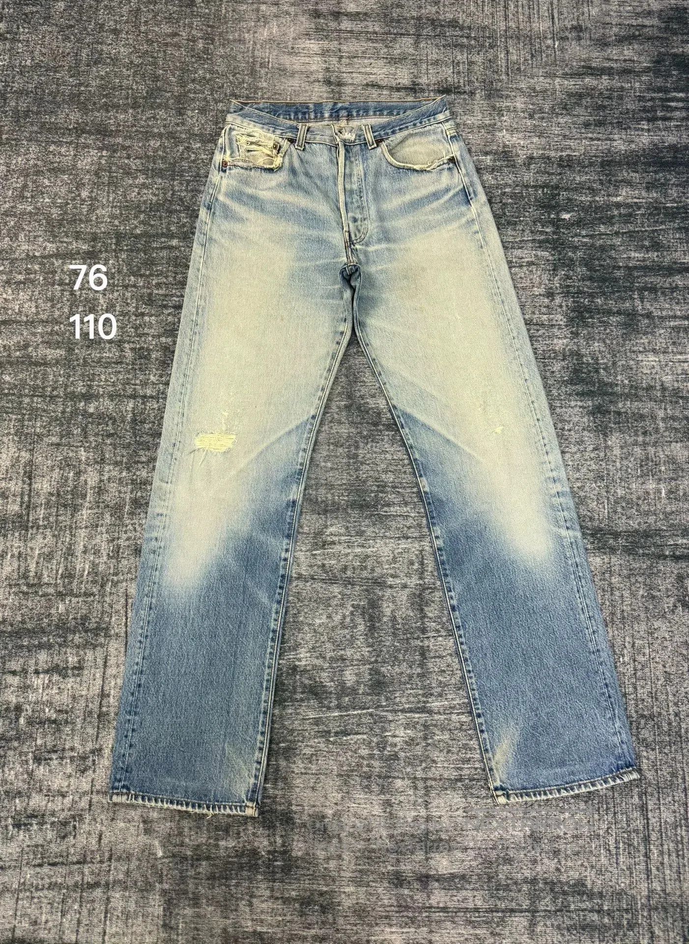 Levi's Vintage Levi's 501 80s Washed Blue Jeans. Size US 32 / EU 48 - 1 Thumbnail
