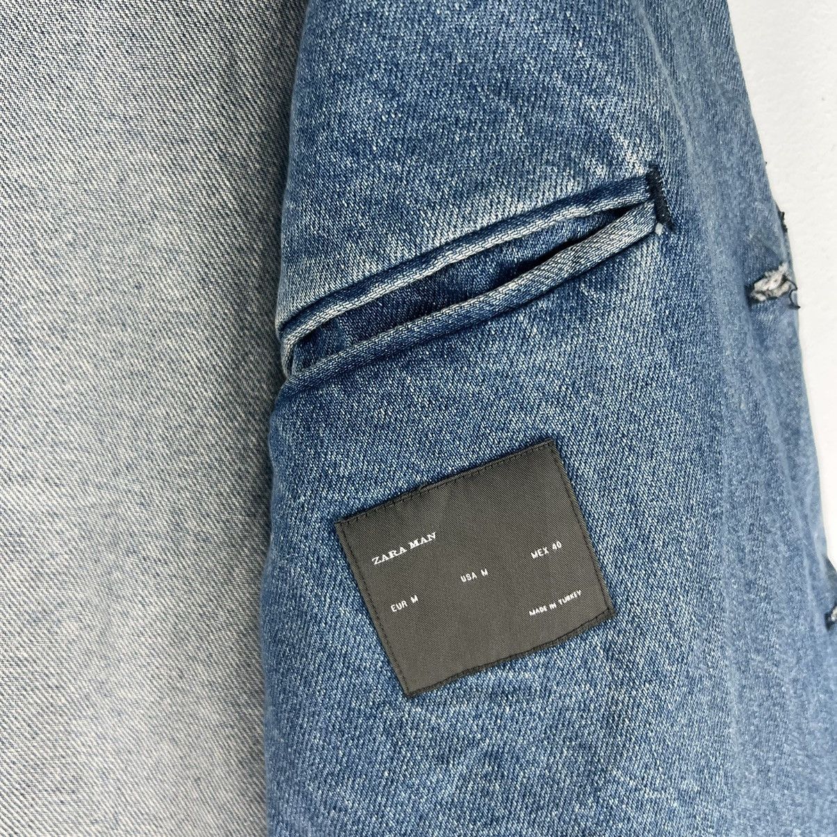 Japanese Brand 🔥Vintage Denim Double Breast Jacket Zaraman Issey Miyake Size US M / EU 48-50 / 2 - 10 Thumbnail