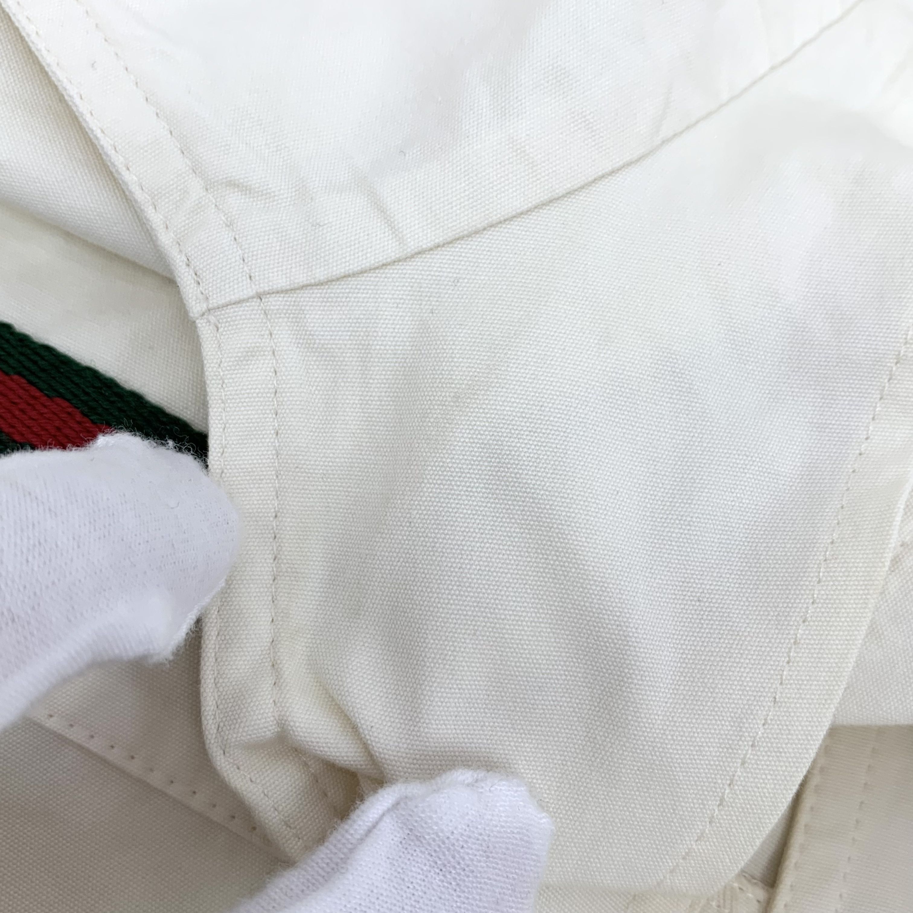 Gucci Gucci Cream Pocket Stripe Cotton Dress XS Size XS / US 0-2 / IT 36-38 - 3 Thumbnail