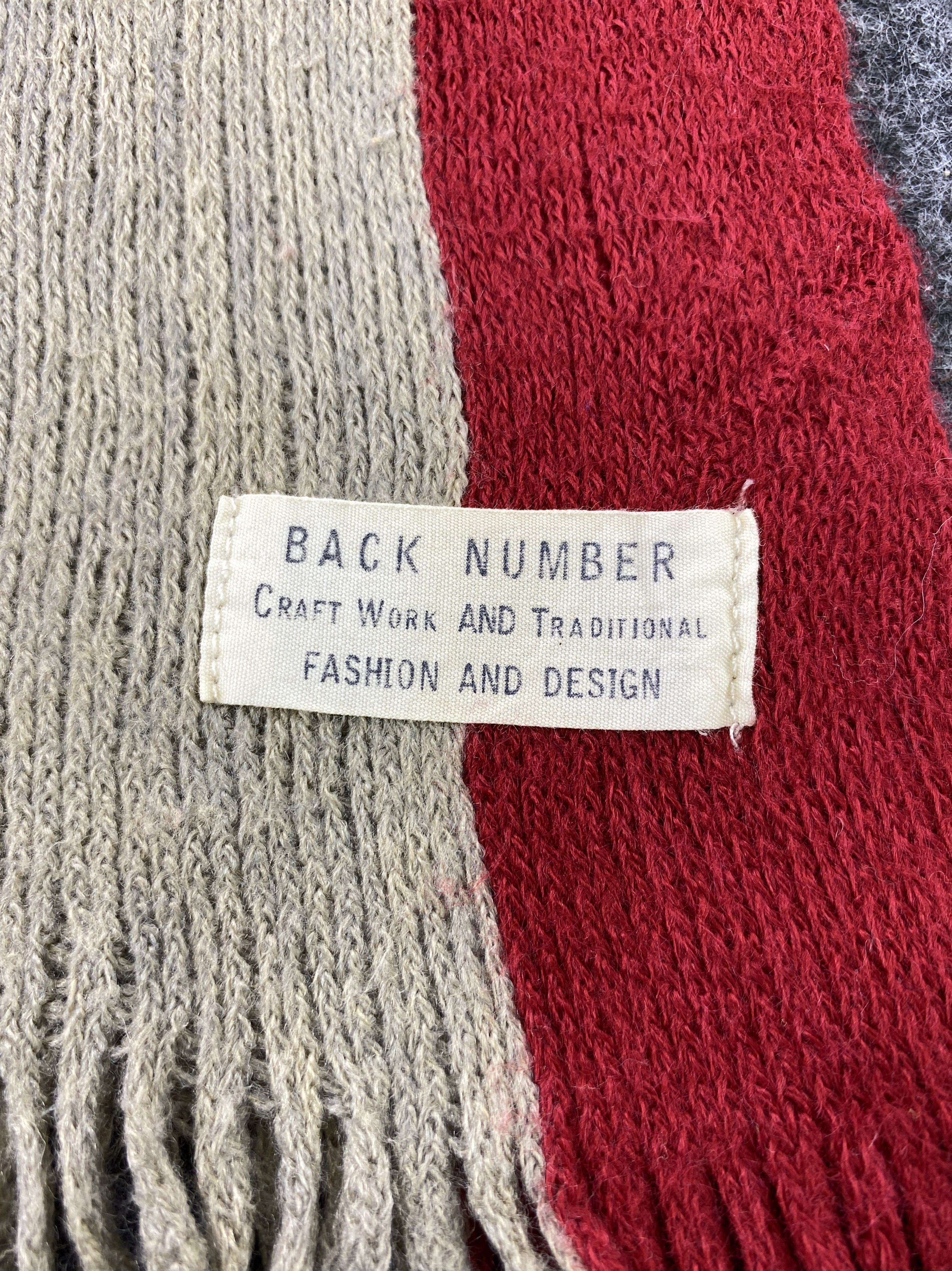 Designer BACK NUMBER Scarf / Muffler / Neckwear -T366 Size ONE SIZE - 5 Thumbnail