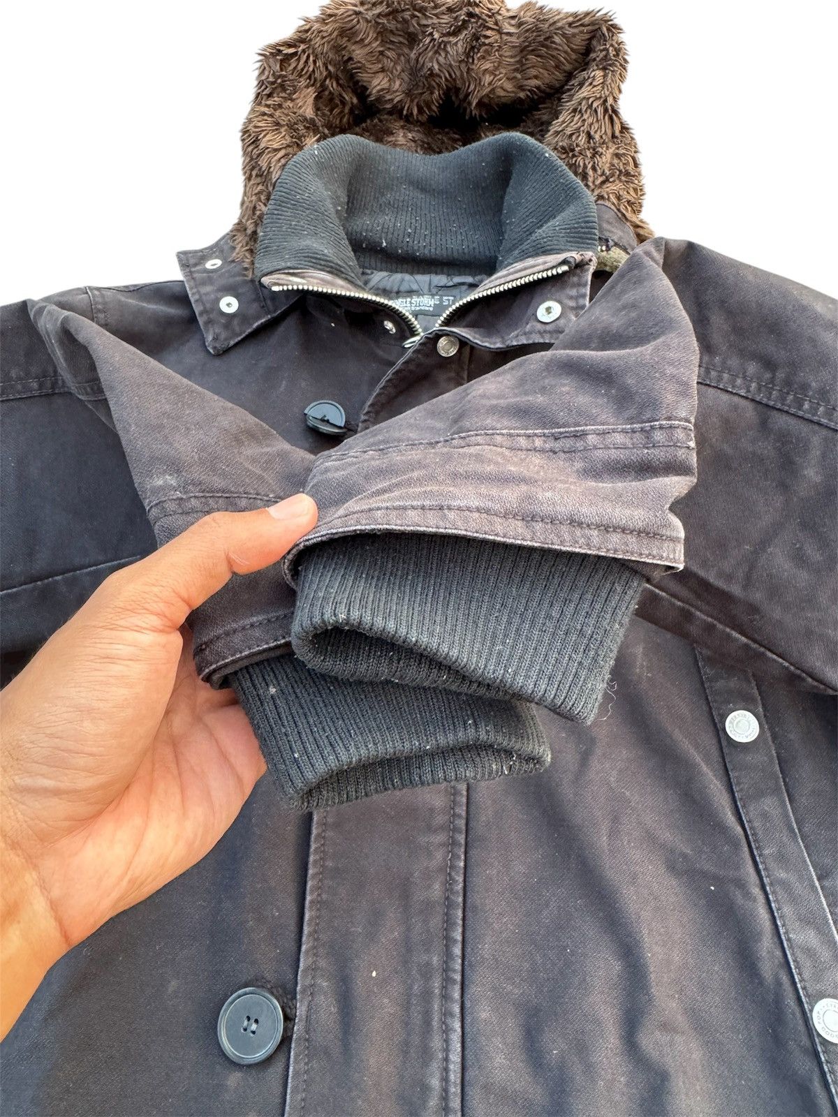 Japanese Brand DUNGLE STORM JACKET WITH FUR HOODIE LIKE IFSIXWASNINE STYLE Size US L / EU 52-54 / 3 - 3 Thumbnail