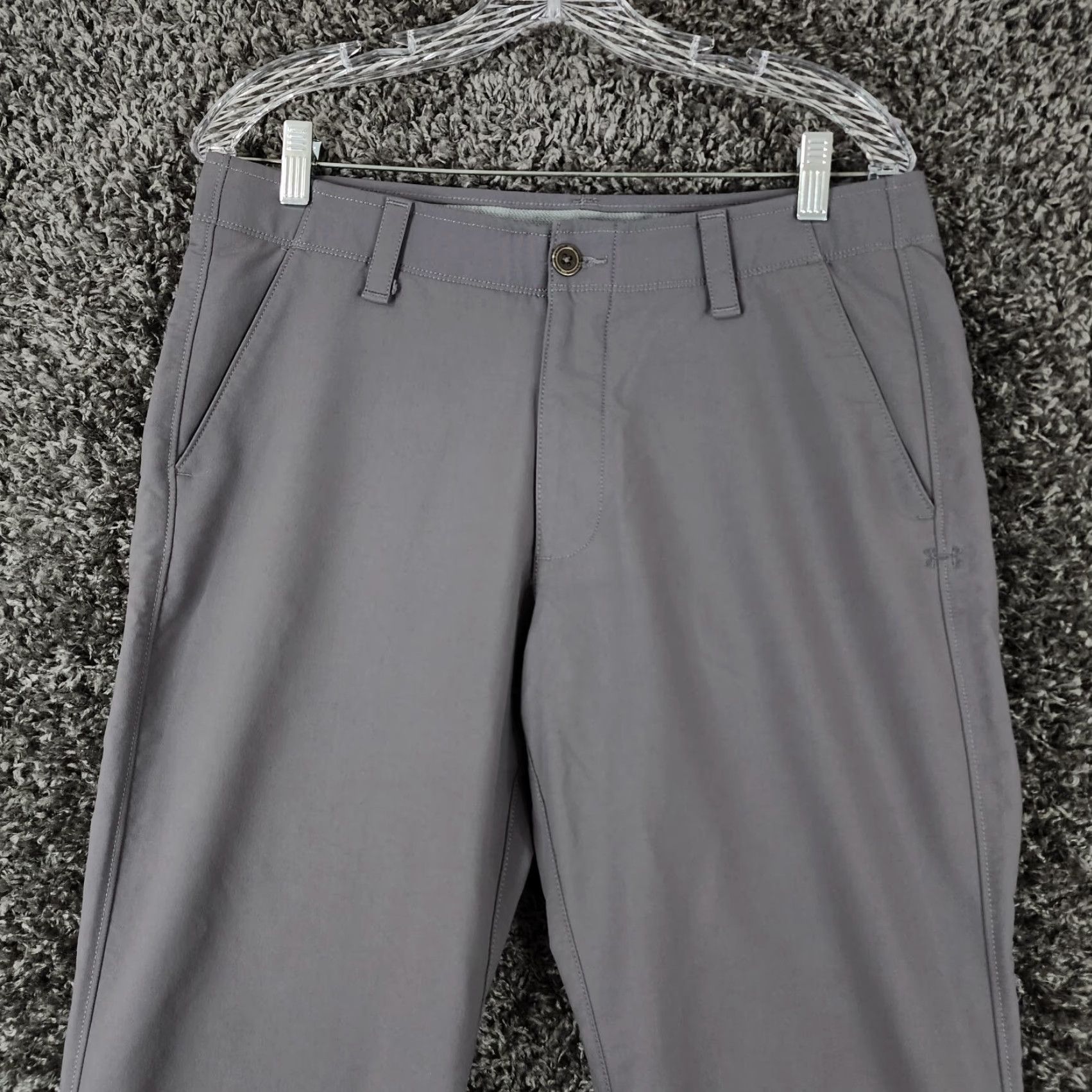 Under Armour Under Armour Mens Pants Gray Chino Straight Leg 34x32 Regular Size 34 Gray Men Size US 34 / EU 50 - 2 Thumbnail