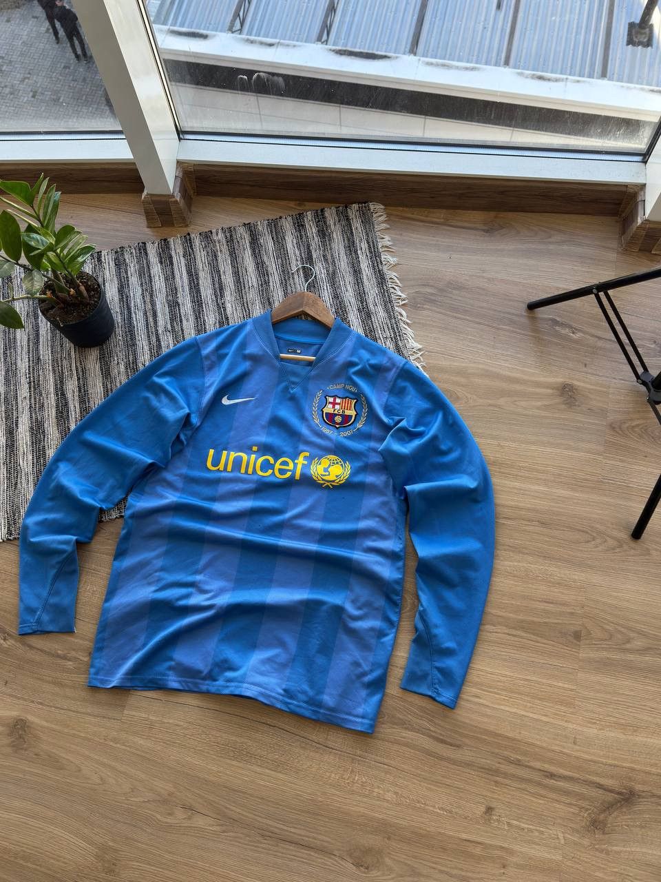 Nike BARCELONA NIKE CAMP NOU 2007-08 SHIRT JERSEY PLAYER ISSUE Size US M / EU 48-50 / 2 - 3 Thumbnail