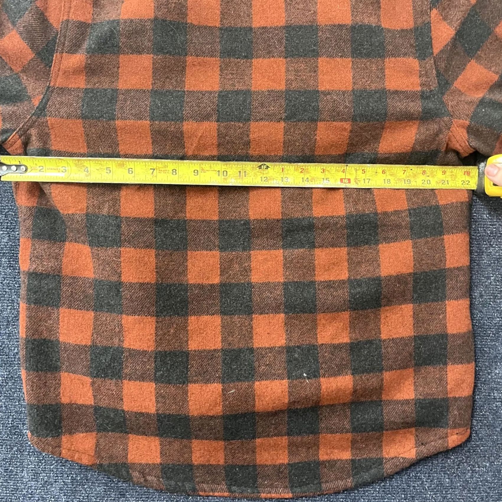 Vintage JACHS New York Jacket Mens M Orange Buffalo Plaid Quilted Flannel Shacket Size US M / EU 48-50 / 2 - 4 Thumbnail