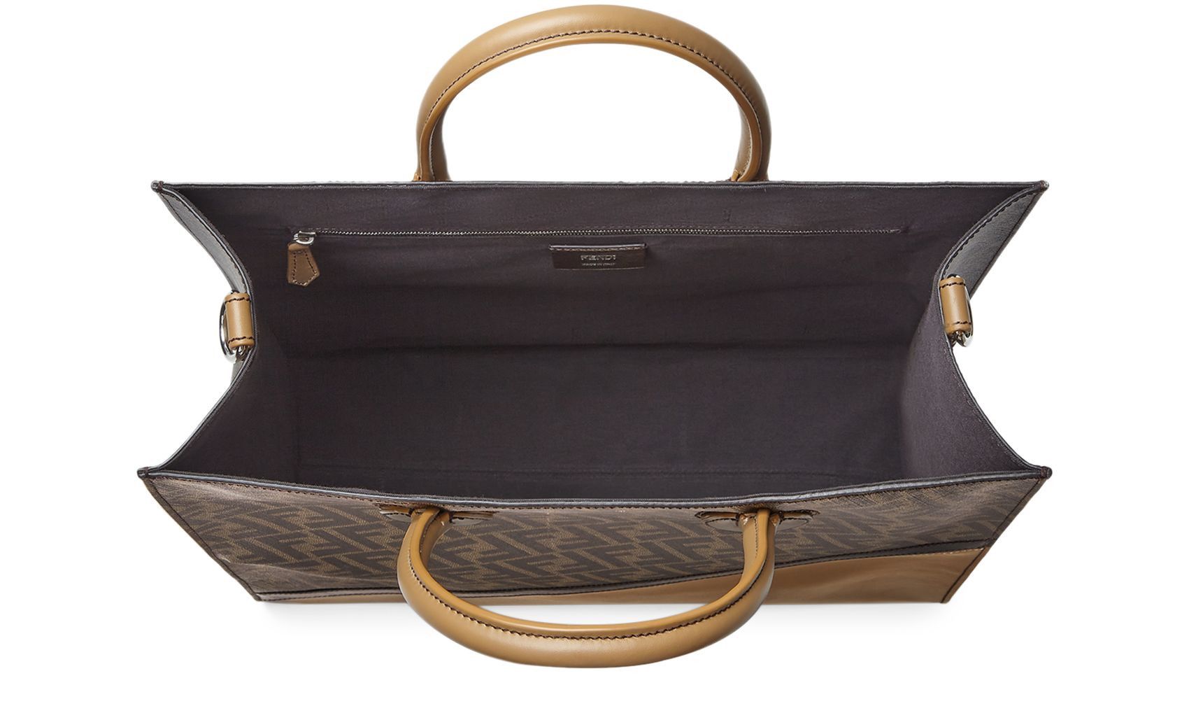 Fendi o1loc1c0824 Size: OS / Diagonal Vertical Tote in Marron Size ONE SIZE - 4 Thumbnail