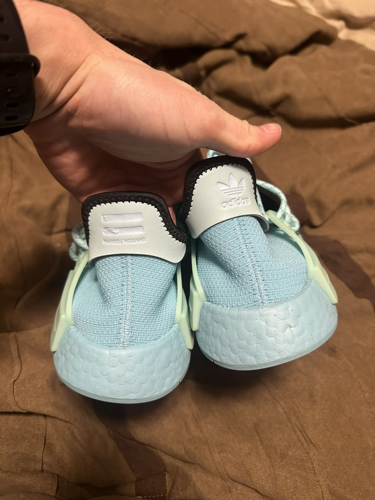 Adidas × Pharrell Size 10.5 - Men's Pharrell x adidas NMD Human Race Aqua Size US 10.5 / EU 43-44 - 4 Thumbnail