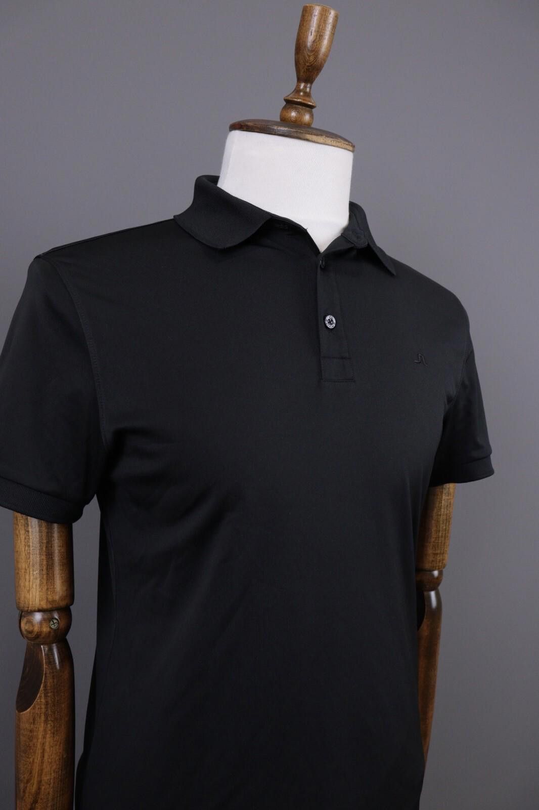 J.Lindeberg J.Lindeberg Regular Fit Sport Golf Black Polo Shirt Size M Size US M / EU 48-50 / 2 - 7 Thumbnail