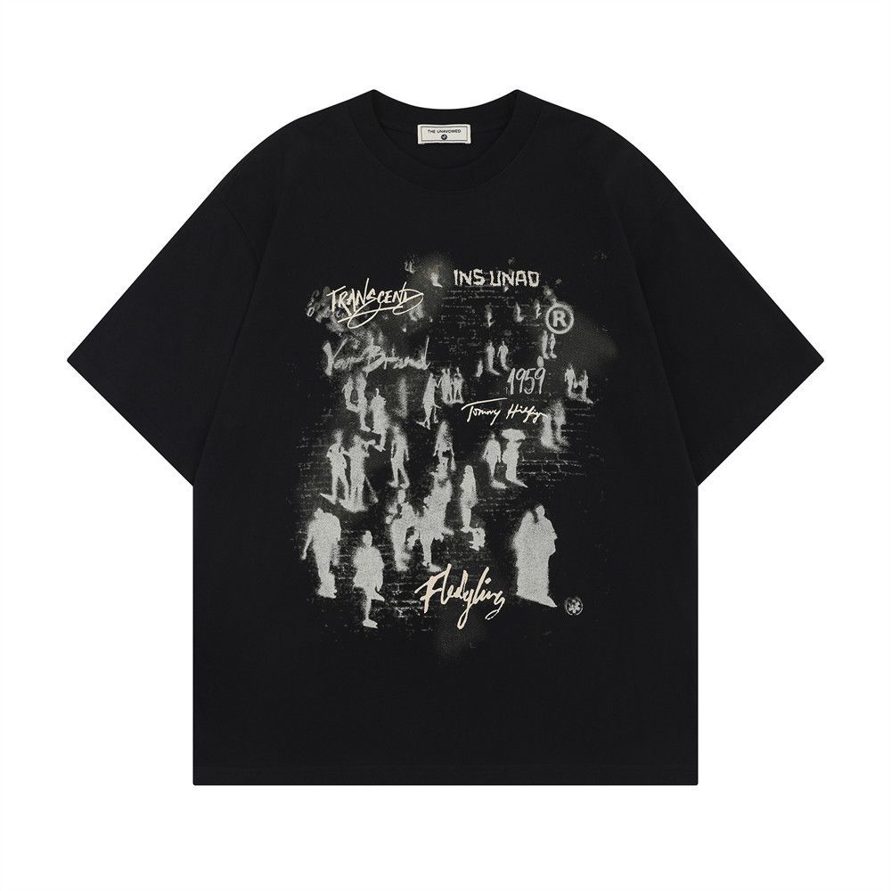 Japanese Brand × Vintage Men's loose street fashion casual silhouette print T-shirt Size US M / EU 48-50 / 2 - 1 Thumbnail