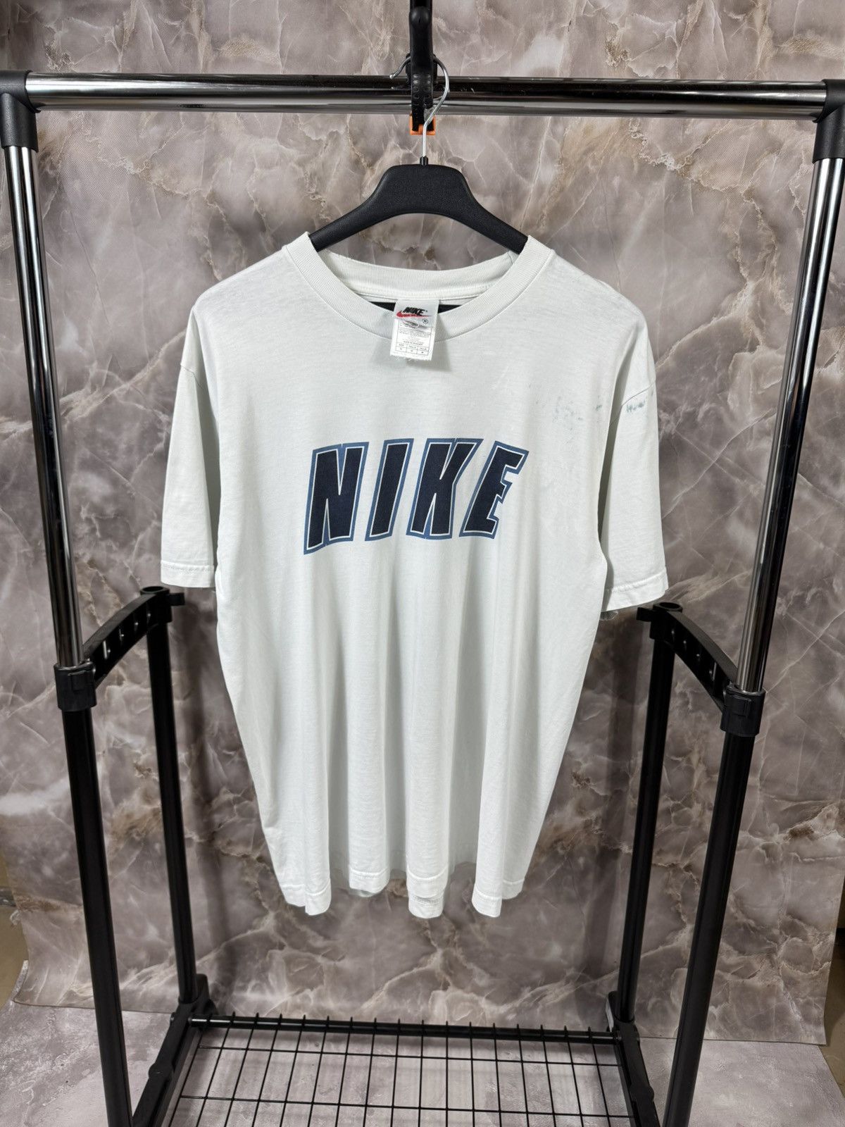 Other Vintage 00s Nike Print Logo Crewneck Distressed Tee Size US M / EU 48-50 / 2 - 1 Thumbnail