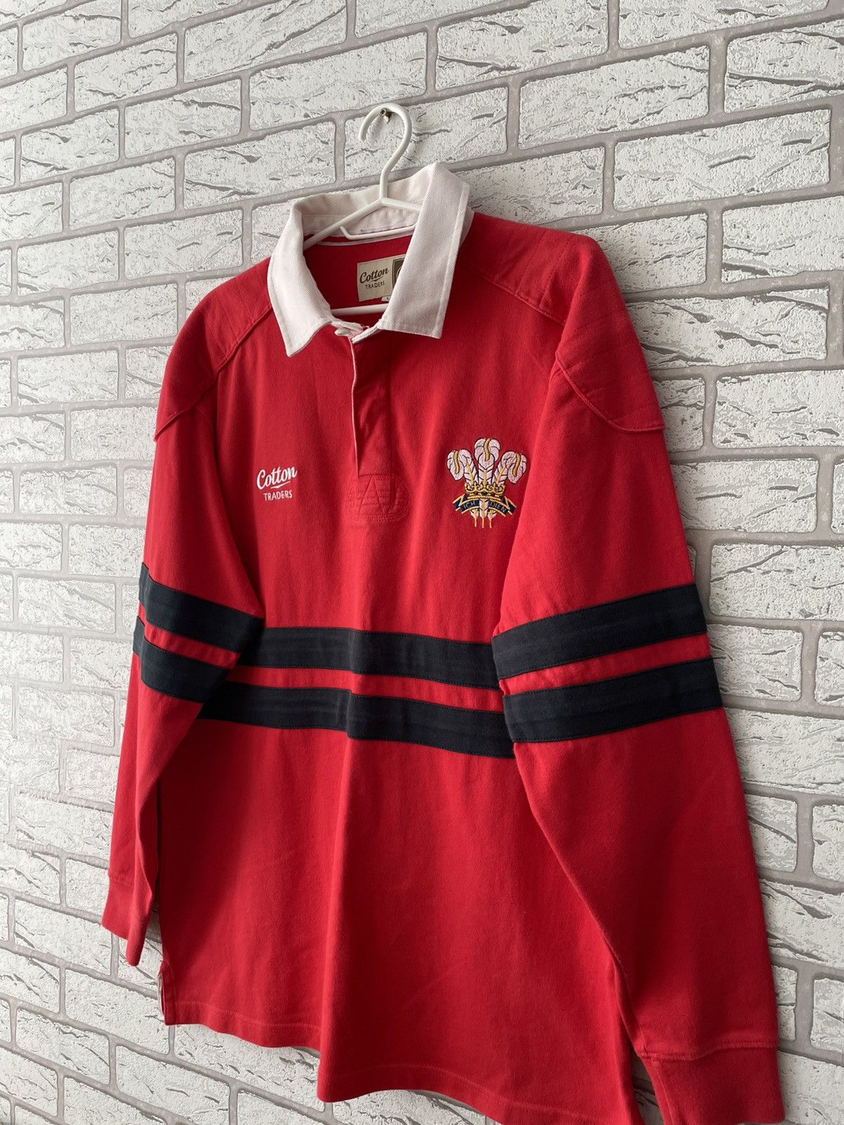 Cotton Traders Wales Rugby Shirt Jersey Cotton Trades Number #1 Size US L / EU 52-54 / 3 - 2 Thumbnail
