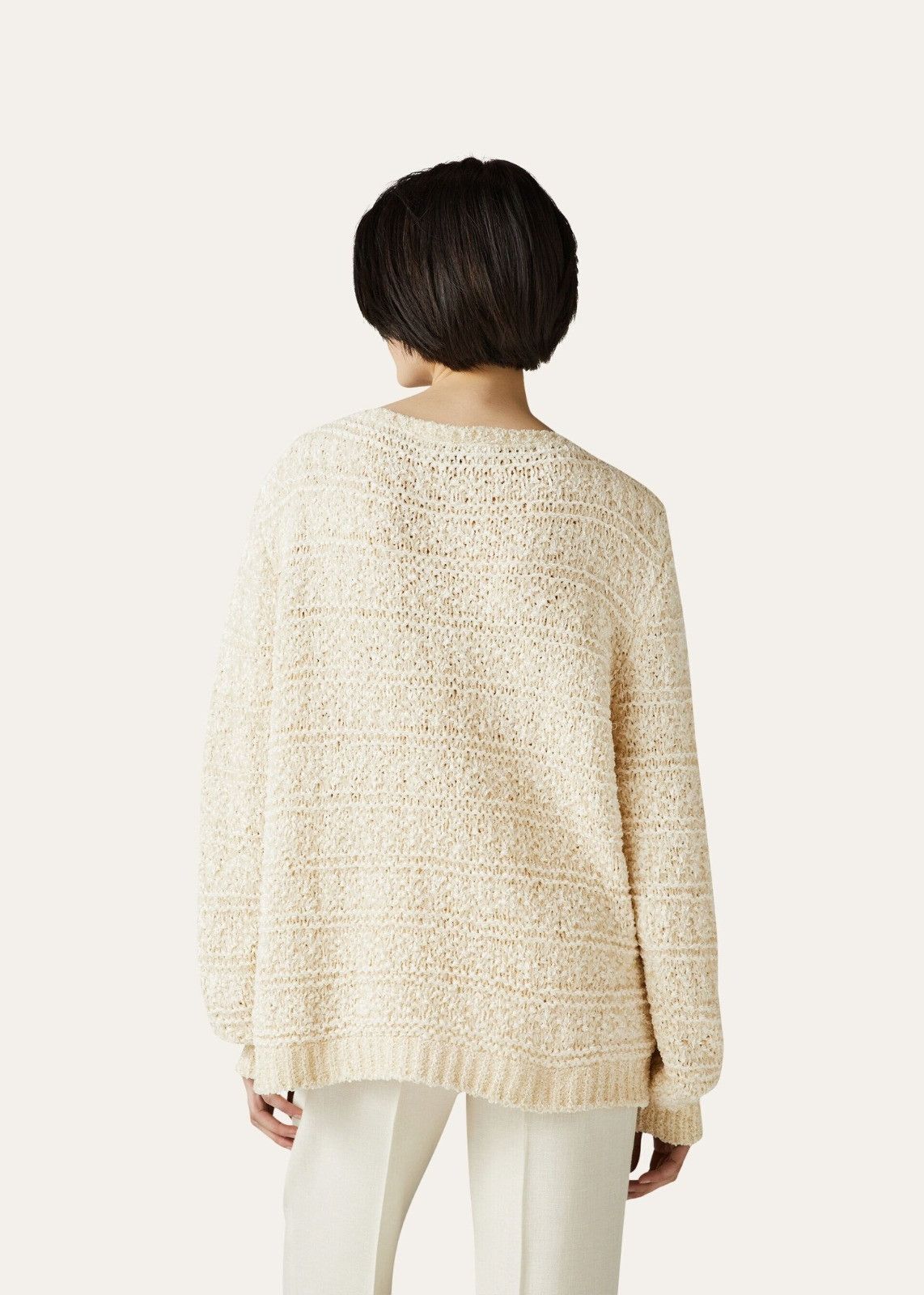 Loro Piana o1srvl11e0824 Arequipa Boatneck Sweater in Beige Size XXL / US 16-18 / IT 52-54 - 6 Thumbnail