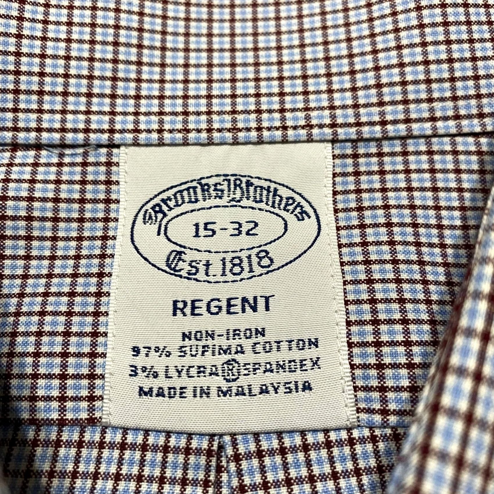Brooks Brothers Brooks Brothers Shirt Multicolor Plaid Check Button Front Long Sleeve sz 15 Mens Size US M / EU 48-50 / 2 - 3 Thumbnail