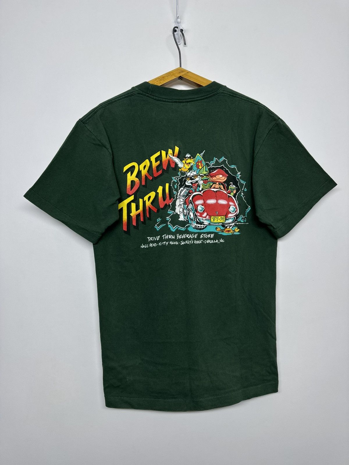 Anvil Vintage Y2k Brew Thru Big Logo Print 00’s Size US M / EU 48-50 / 2 - 11 Thumbnail