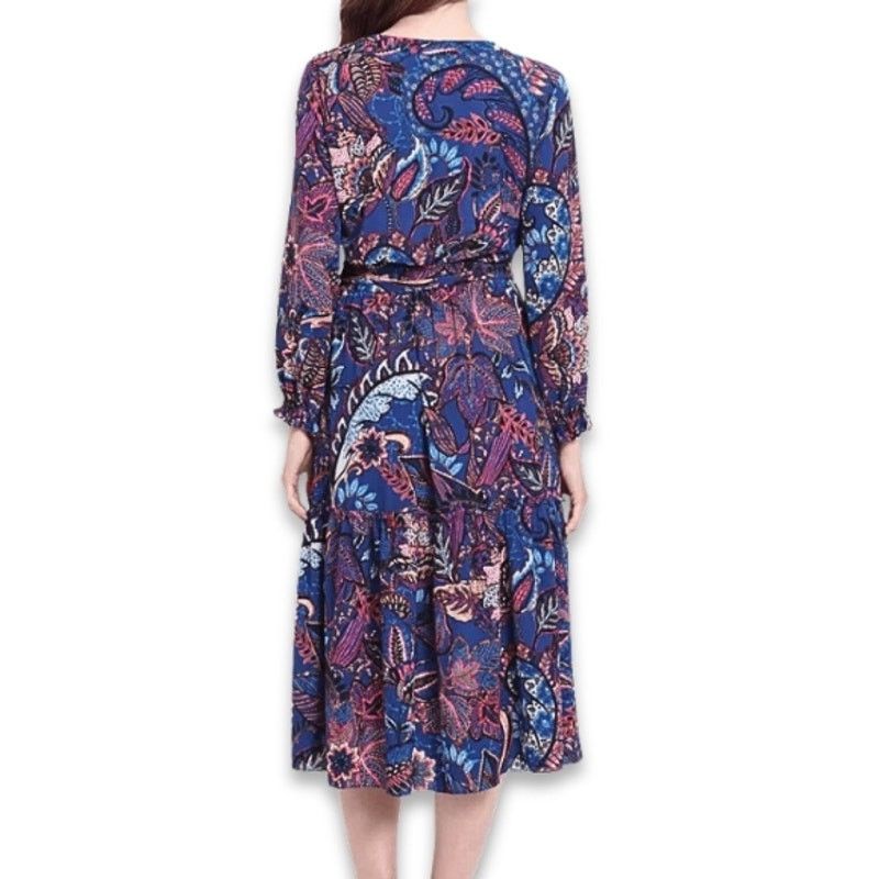 Other London Times ALine Dress Boho Belted Waist Multicolor 6 NWOT Size M / US 6-8 / IT 42-44 - 5 Thumbnail