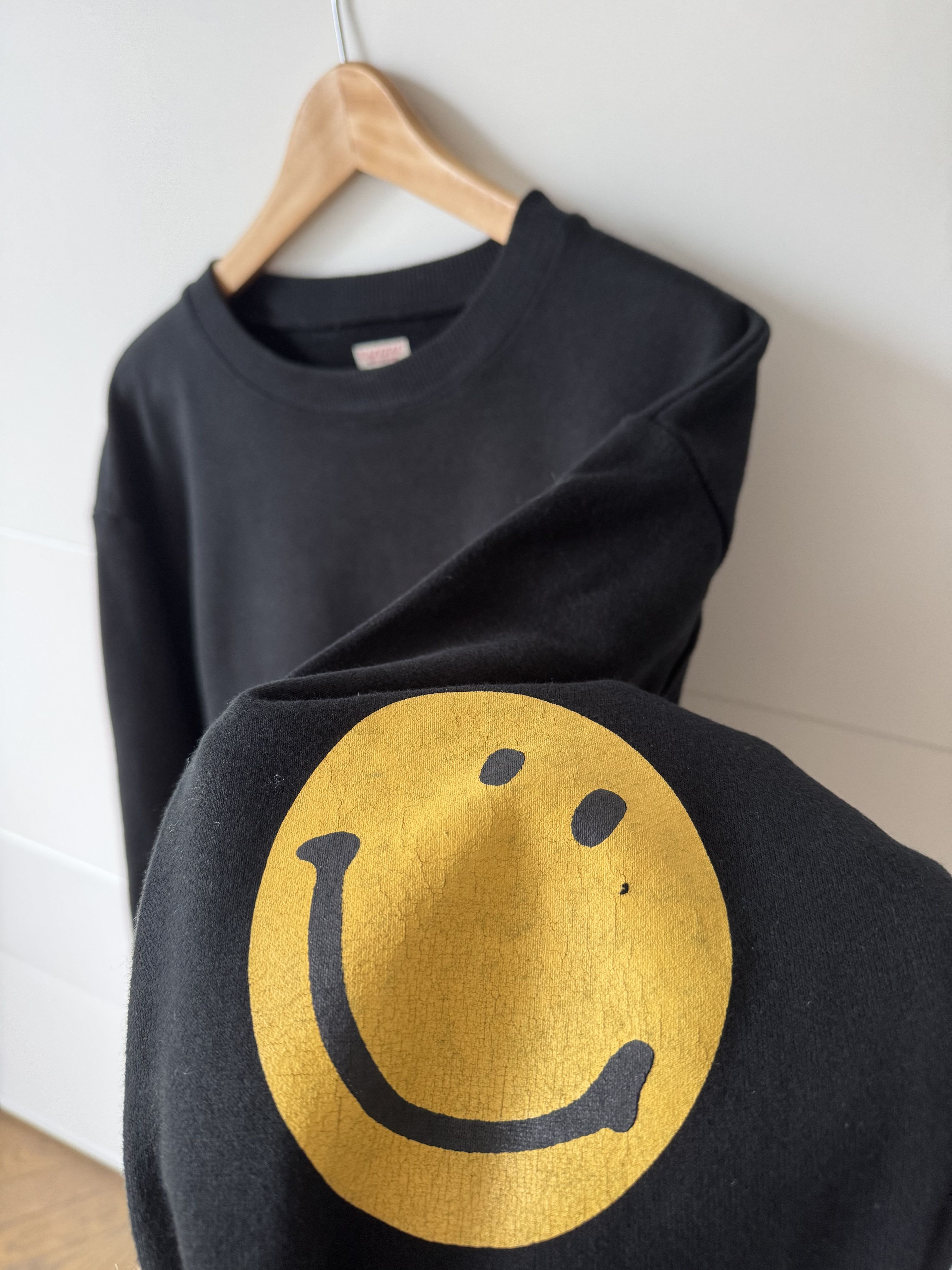 Kapital [3] ECO Smilie Fleece Knit Crew Sweat (FW21) Size US L / EU 52-54 / 3 - 4 Thumbnail