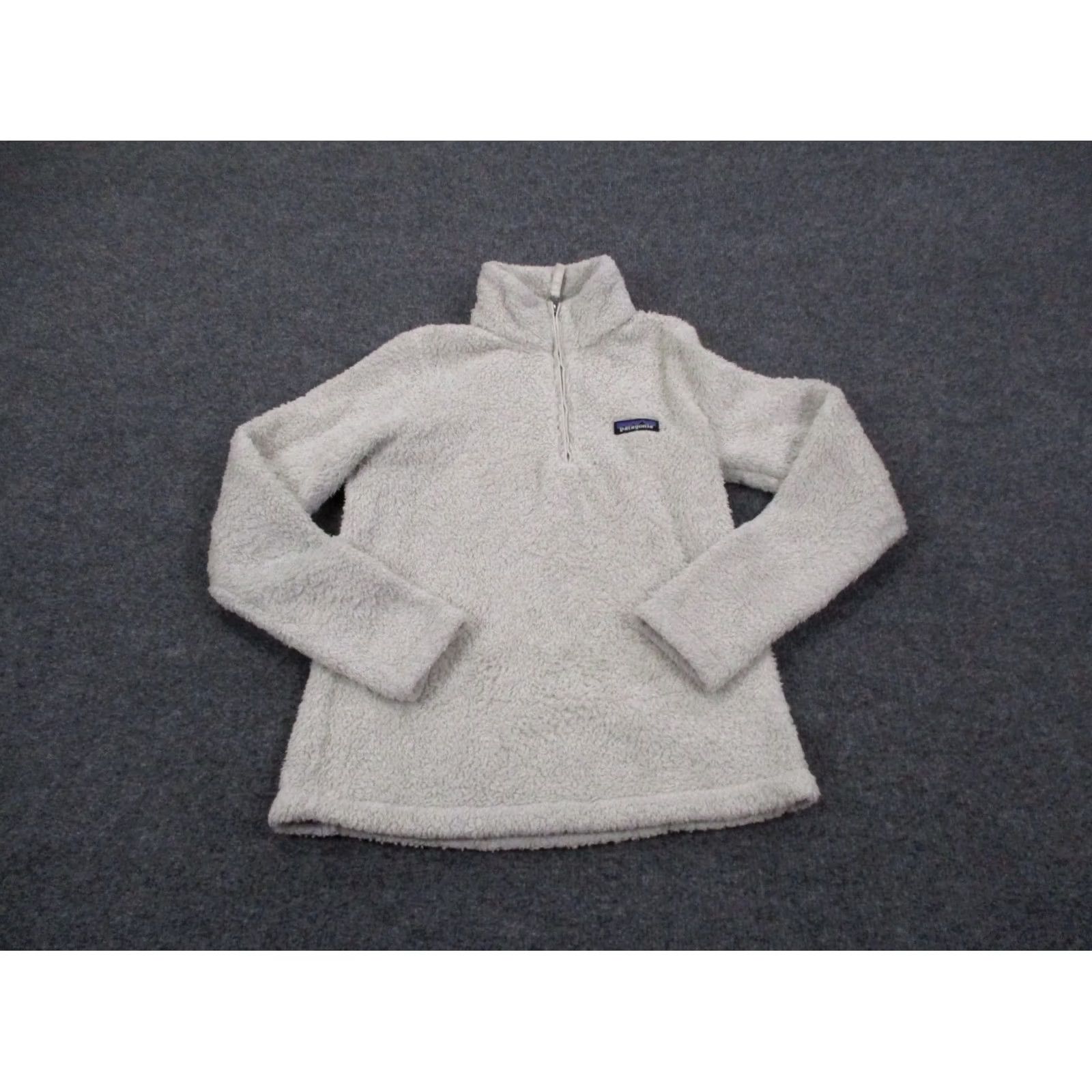 Patagonia Patagonia Jacket Womens XS White Solid Fleece Windbreaker 1/4 Zip Pockets Outdoor Outdoor 90s (no) Size XS / US 0-2 / IT 36-38 - 2 Thumbnail