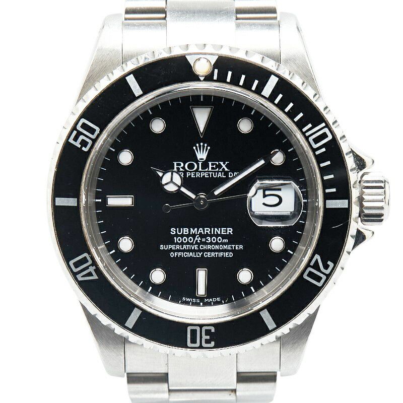 Michael Kors Rolex Black Submariner Date Watch 16610 Metal Automatic 16610, Men's