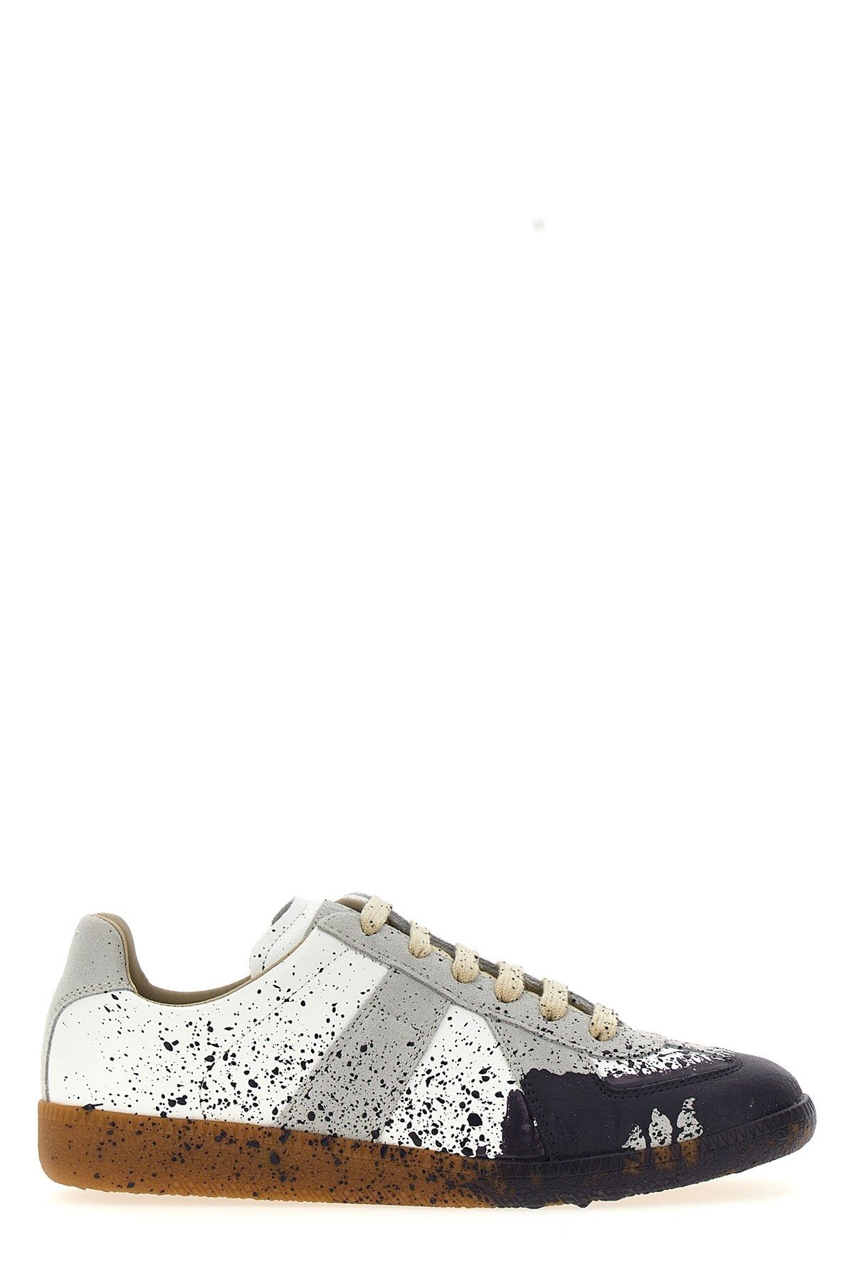 image of Maison Margiela 'paint Replica' Sneakers in White/Black, Men's (Size 6)