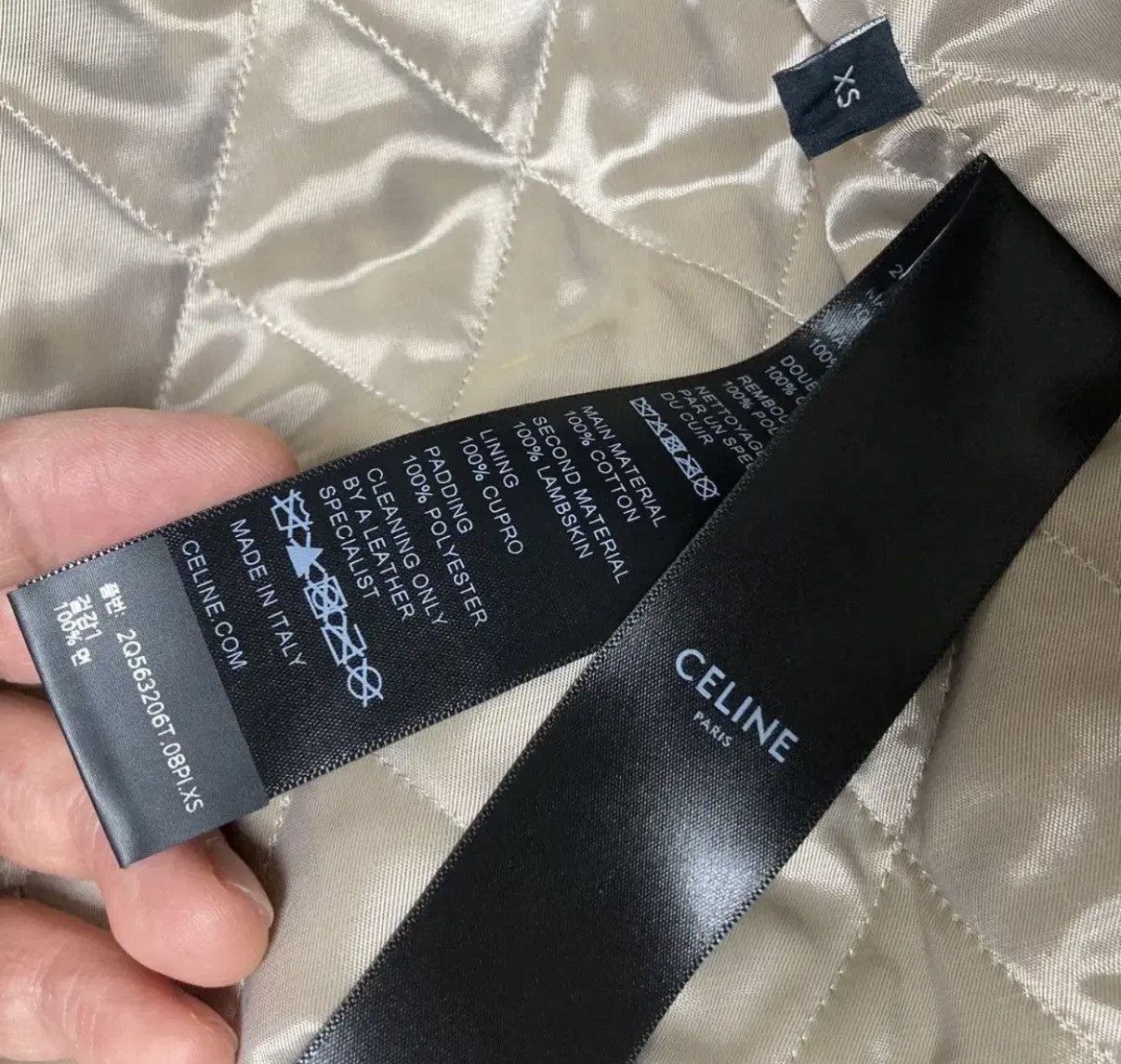 Celine Celine 24SS leather sleeve denim varsity jacket sz XS Size US XS / EU 42 / 0 - 6 Thumbnail