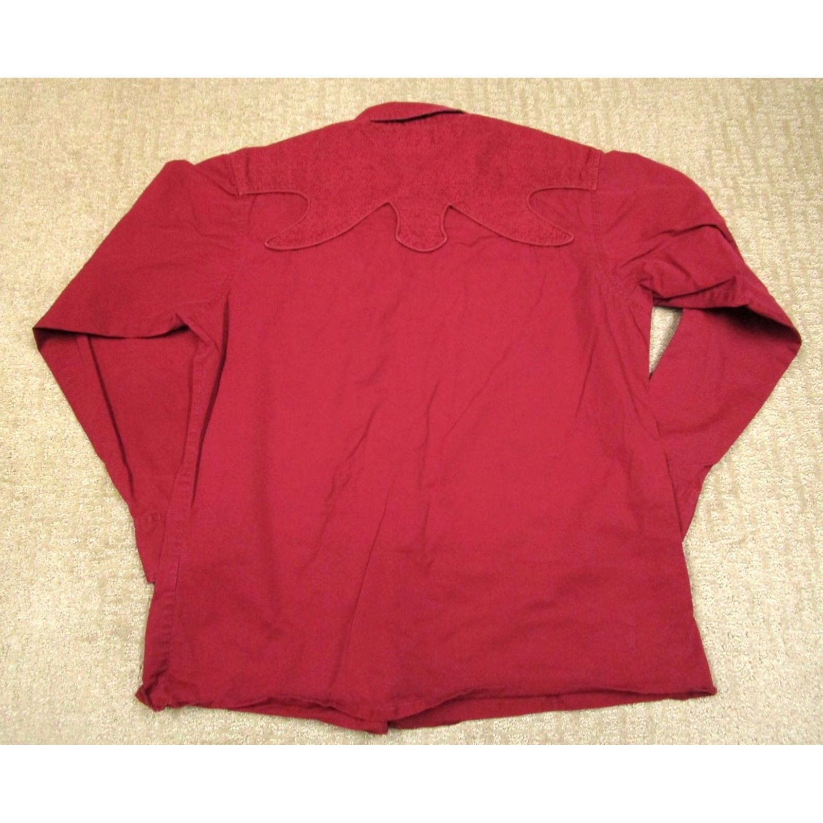 Wrangler Wrangler Shirt Men Large Red Western Corduroy Long Sleeve Pearl Snap Button-Up Western Cowboy Classic Mens Size US L / EU 52-54 / 3 - 4 Thumbnail