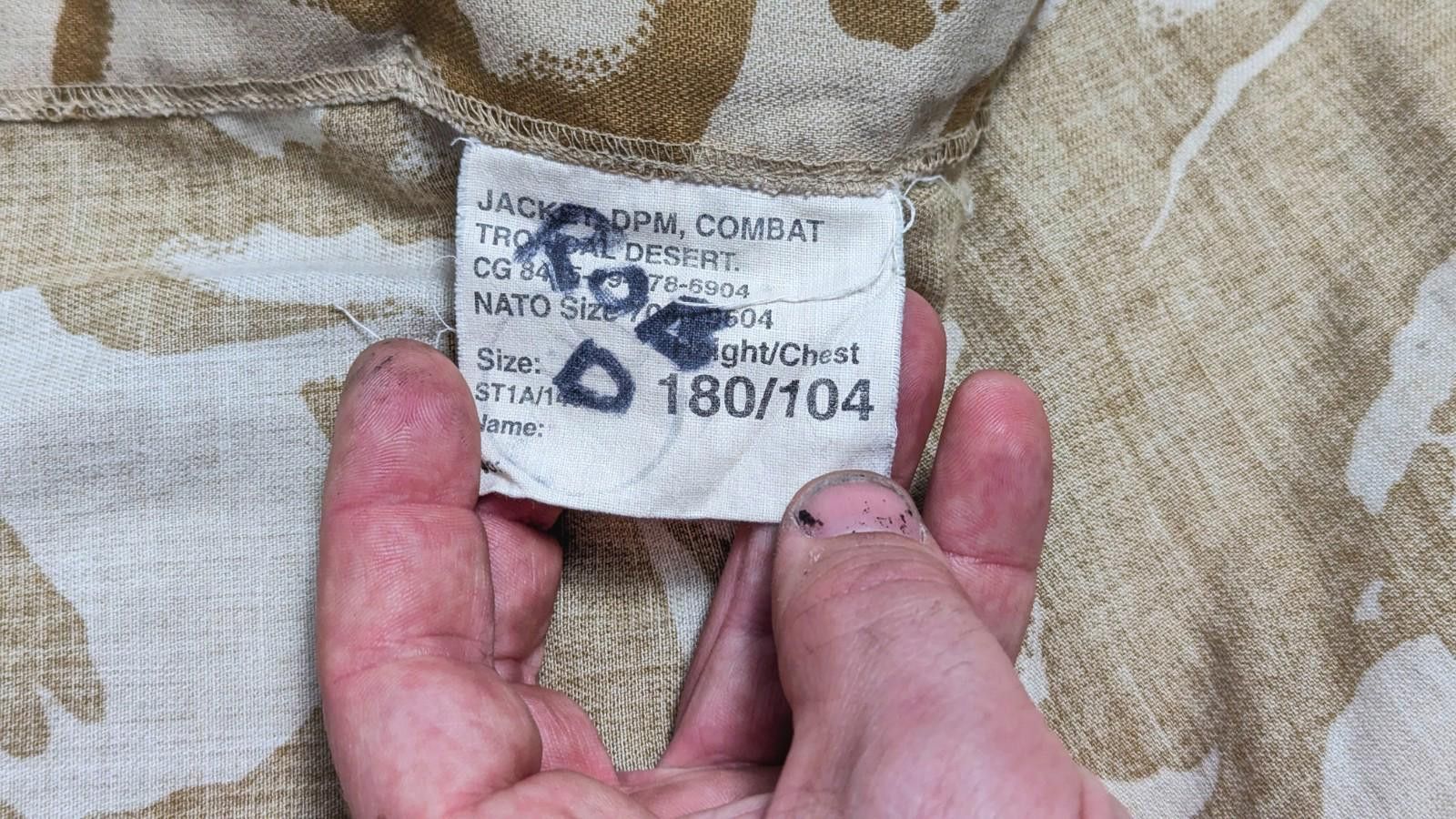 Other Original 1990s Gulf War Desert DPM Combat Shirt - Size Large Size ONE SIZE - 5 Thumbnail