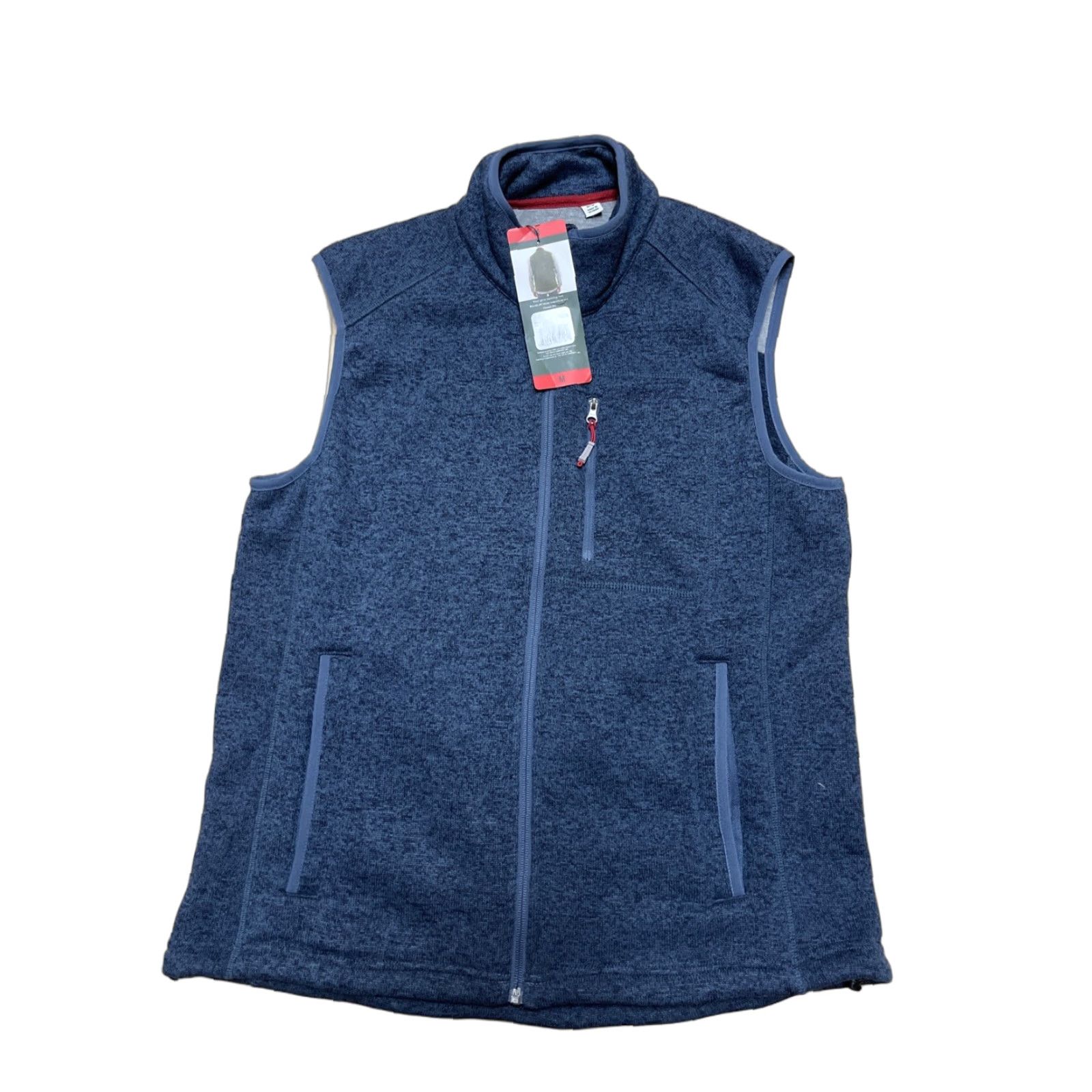 Orvis Vest Navy Classic Fleece Full Zip Fly Fishing Golf Pocket Men’s M NWT