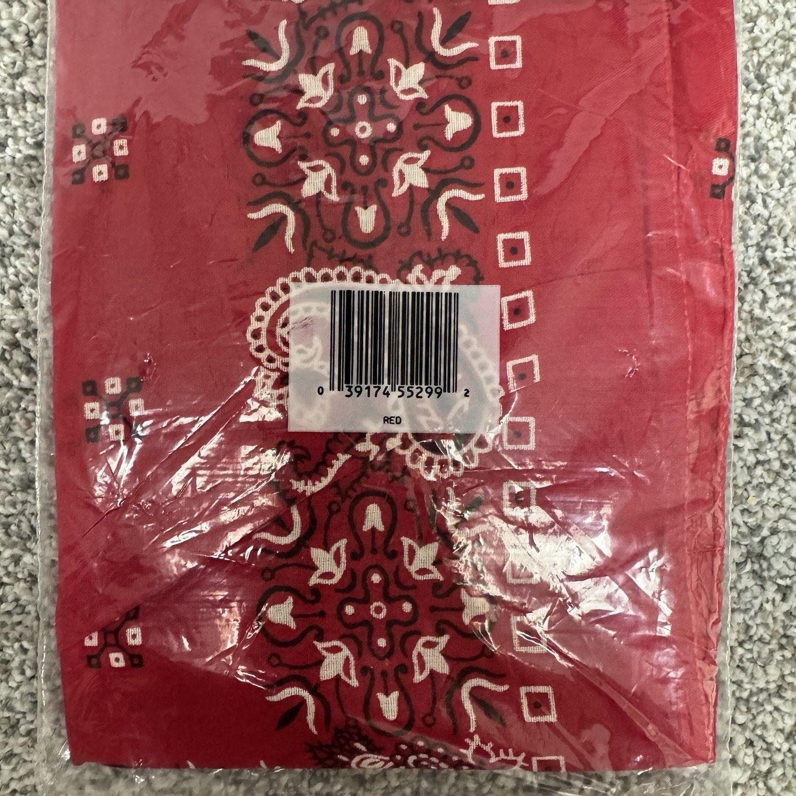 Other Vintage Pair Red Perma Built Bandana Handkerchiefs XL 22x22 Size ONE SIZE - 5 Thumbnail