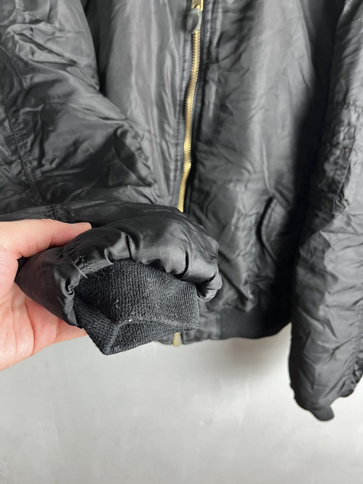 Vintage MA-1 Bomber Jacket 78 Black Size Large Size US L / EU 52-54 / 3 - 6 Thumbnail