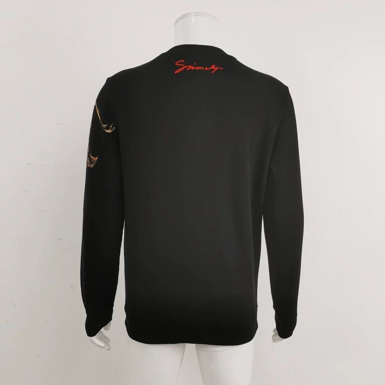 Givenchy Givenchy Solid Color Animal Pattern Round Neck Sweatshirt Size US S / EU 44-46 / 1 - 2 Thumbnail