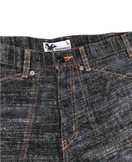 Japanese Brand Satan Arbeit japanese brand raw cut design double knee patch Size US 32 / EU 48 - 4 Thumbnail