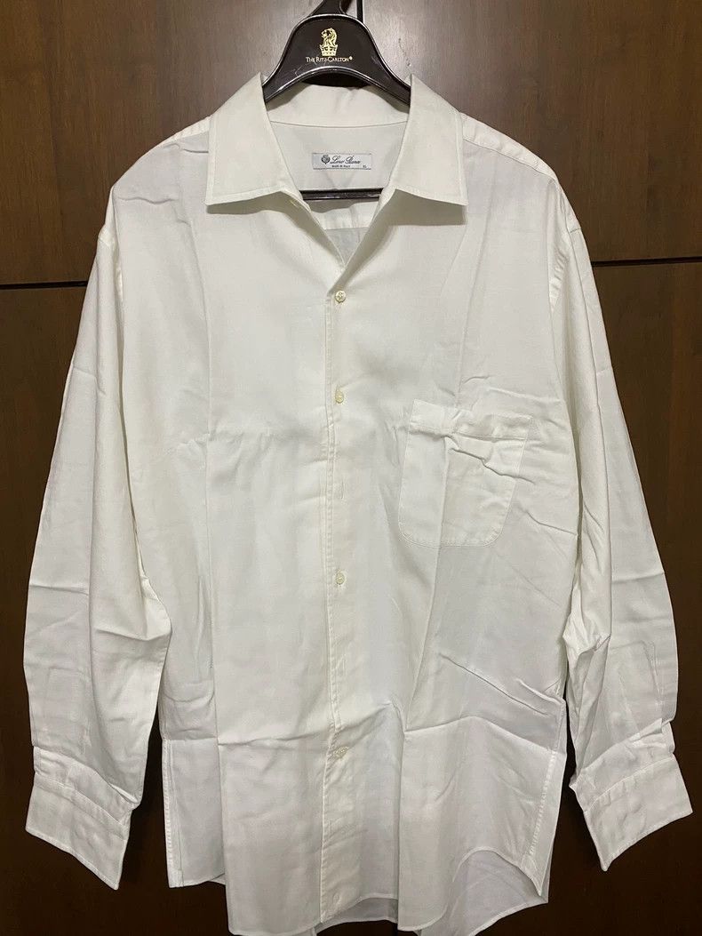 Loro Piana LORO PIANA Pure cotton shirt Size US XL / EU 56 / 4 - 1 Thumbnail