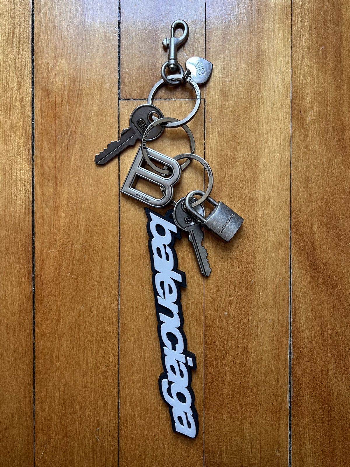 Balenciaga Burgundy Hotel Keychain Bag Charm | Grailed