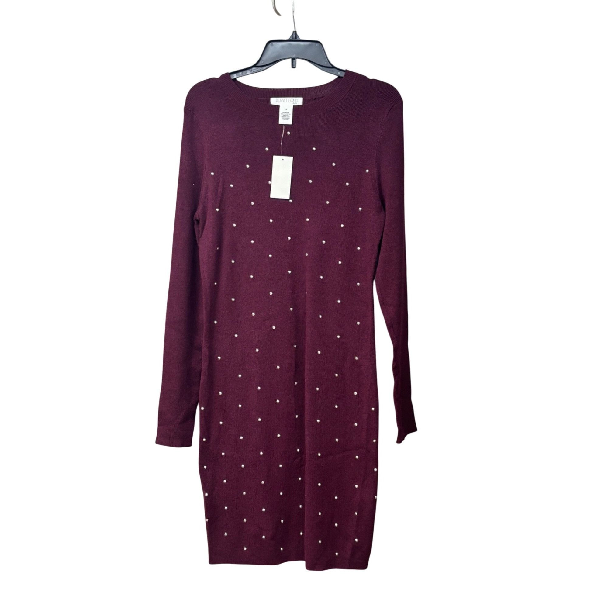 Other PLANET GOLD Womens (Junior's) Long Sleeve Sweater Dress, Wi Size ONE SIZE - 9 Thumbnail