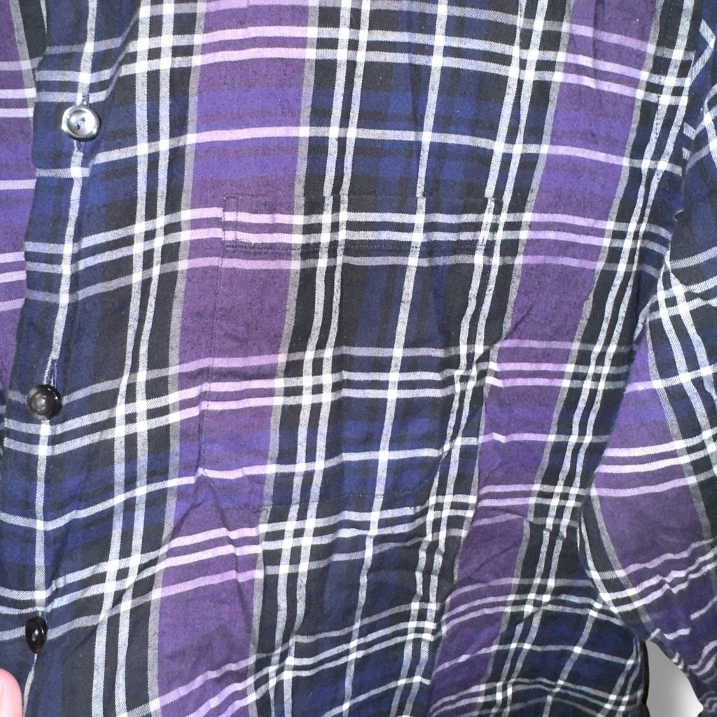 Eton Eton Contemporary Purple BD Dress Shirt Size XL 17 Size US XL / EU 56 / 4 - 3 Thumbnail