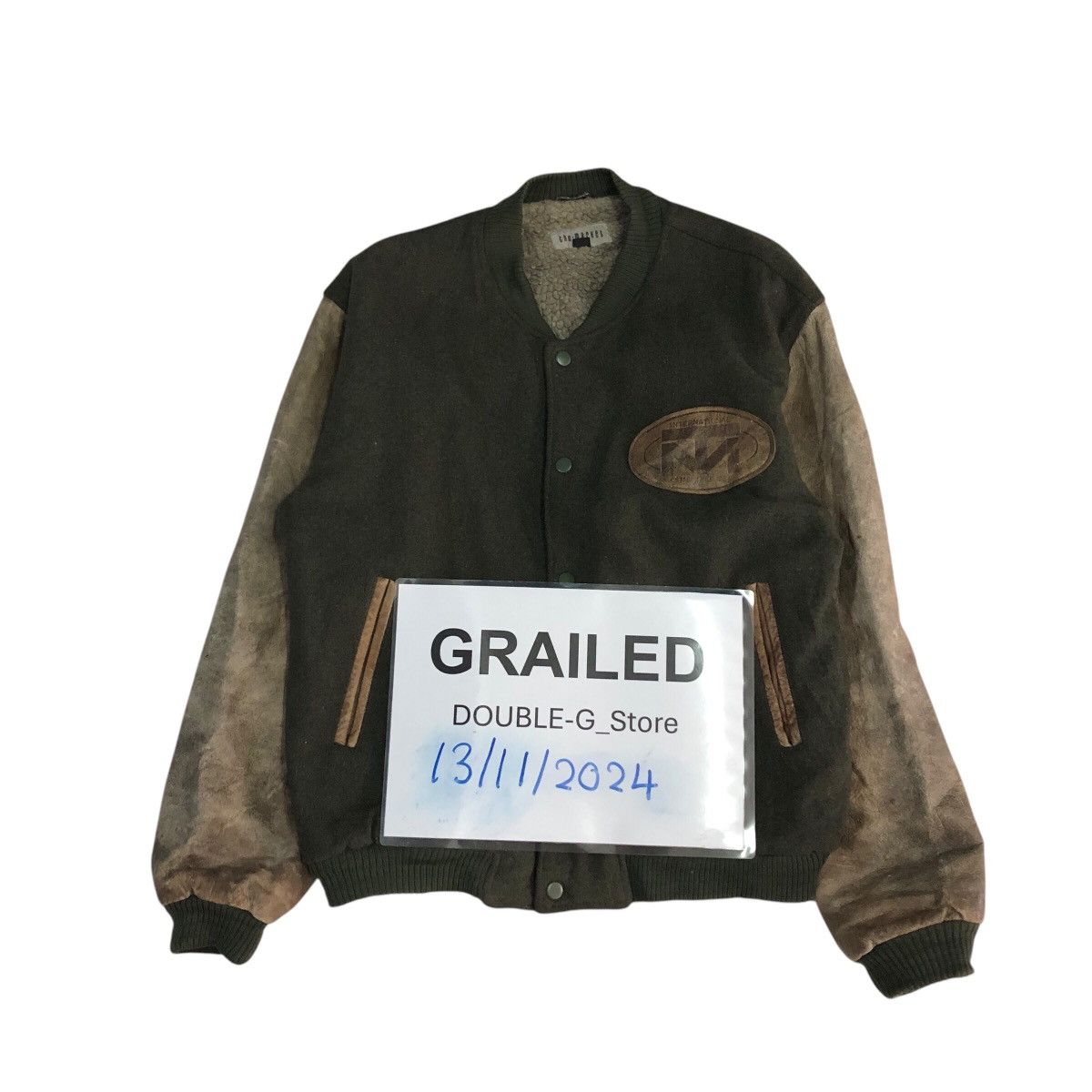 Japanese Brand 📌Vintage Leather Bomber Jacket The Market Issey Miyake Size US L / EU 52-54 / 3 - 1 Thumbnail
