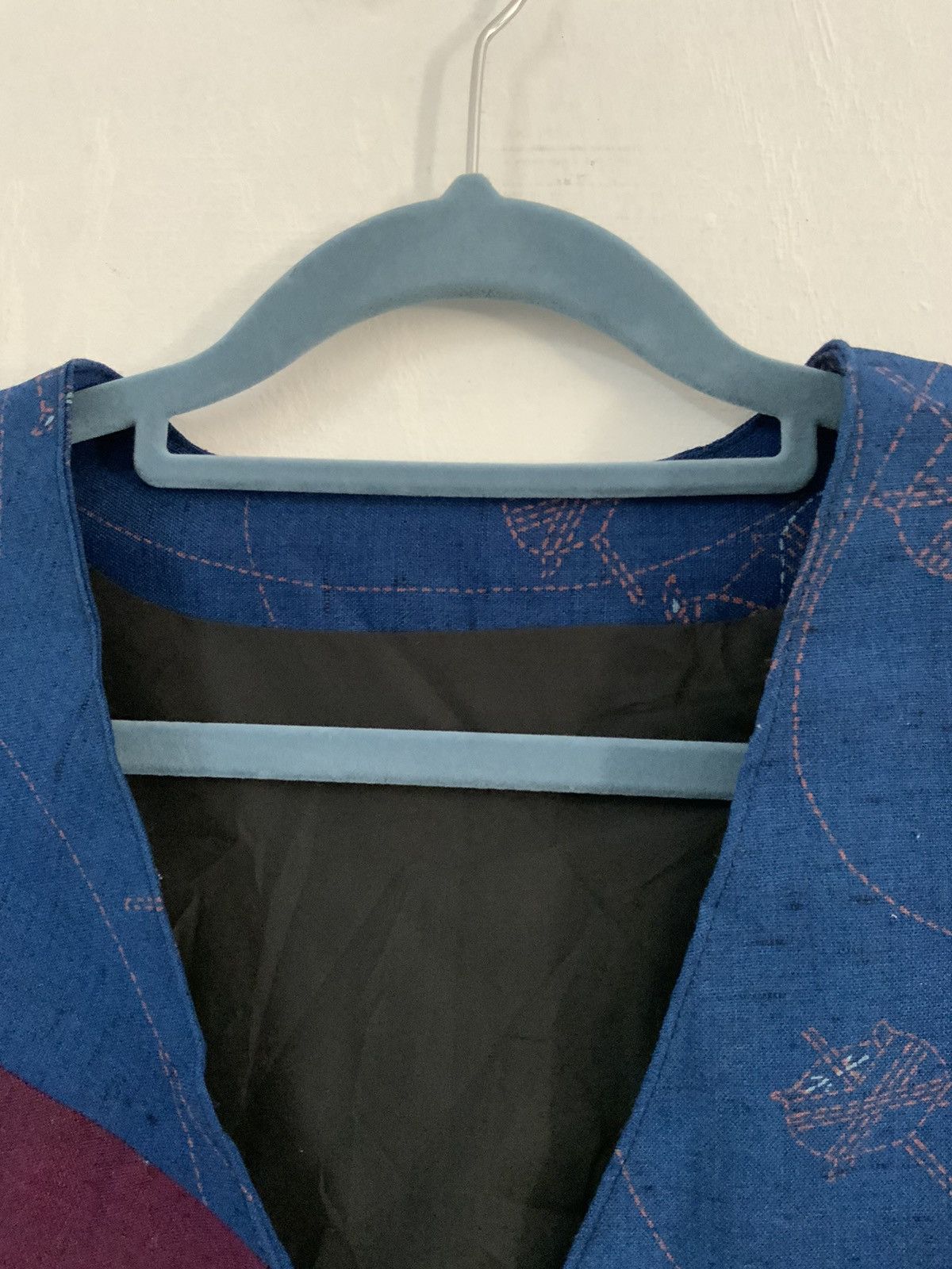 Handmade Handmade Indigo Patchwork Avant Garde Kapital Vest Size US M / EU 48-50 / 2 - 7 Thumbnail