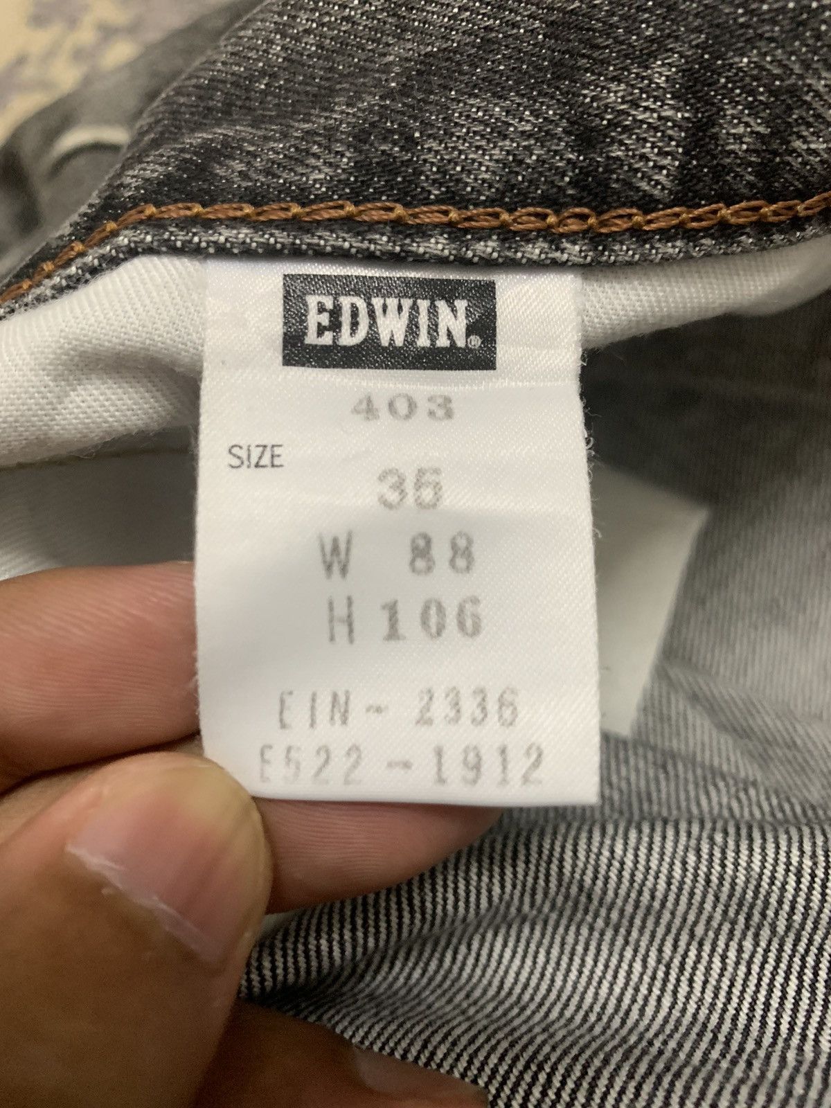 Edwin Thrashed Ripped faded distressed Edwin baggy style jeans Size US 34 / EU 50 - 16 Thumbnail