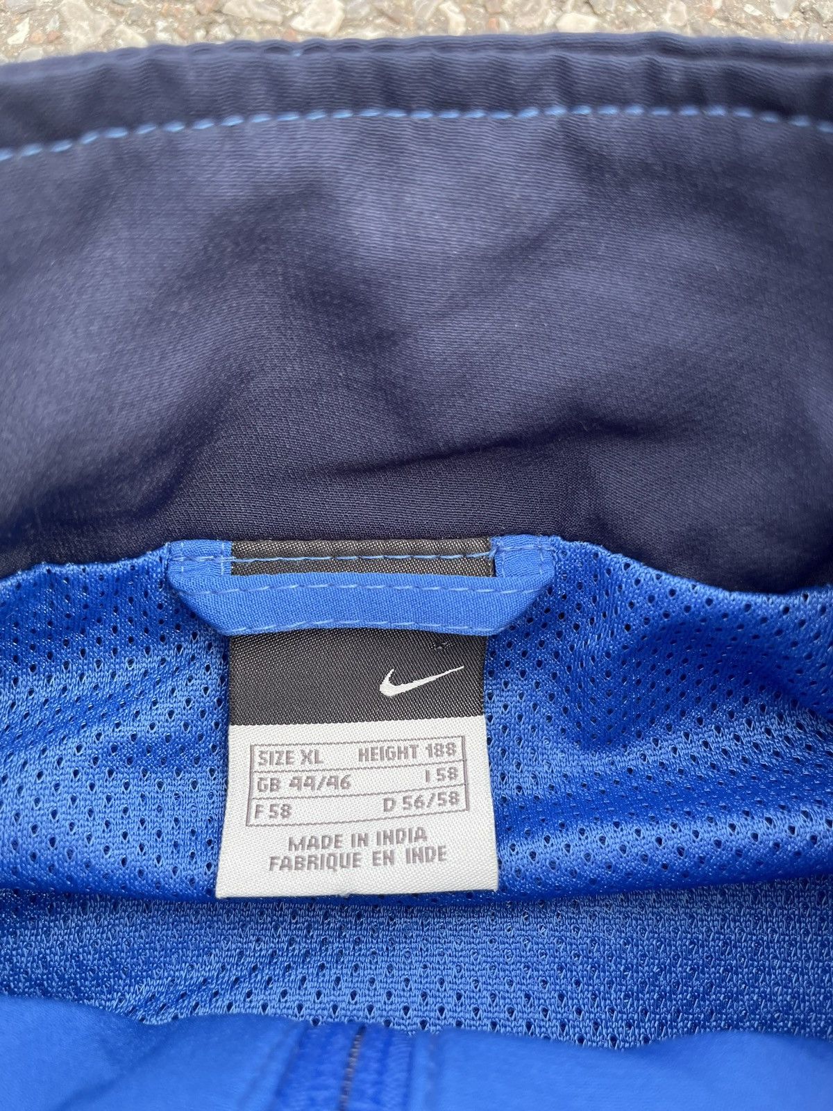 Nike × Vintage Vintage 90's Nike Nylon Zip Olympic Jacket Windbreaker Blue Size US XL / EU 56 / 4 - 9 Thumbnail