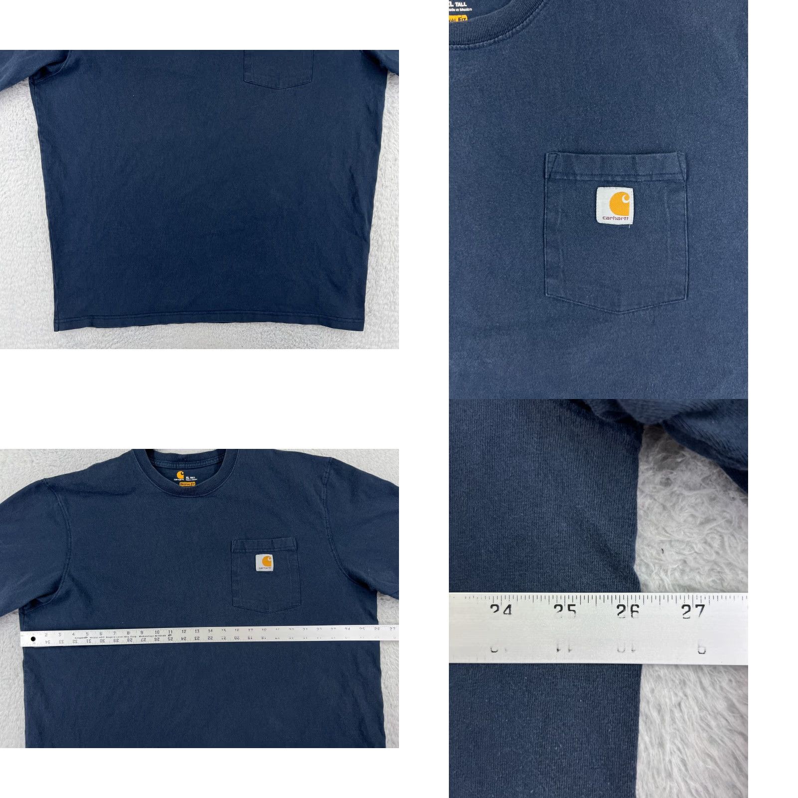Carhartt Carhartt Shirt Mens XLT Blue Short Sleeve Crew Neck Cotton Jersey Work Classic Size US XL / EU 56 / 4 - 8 Thumbnail