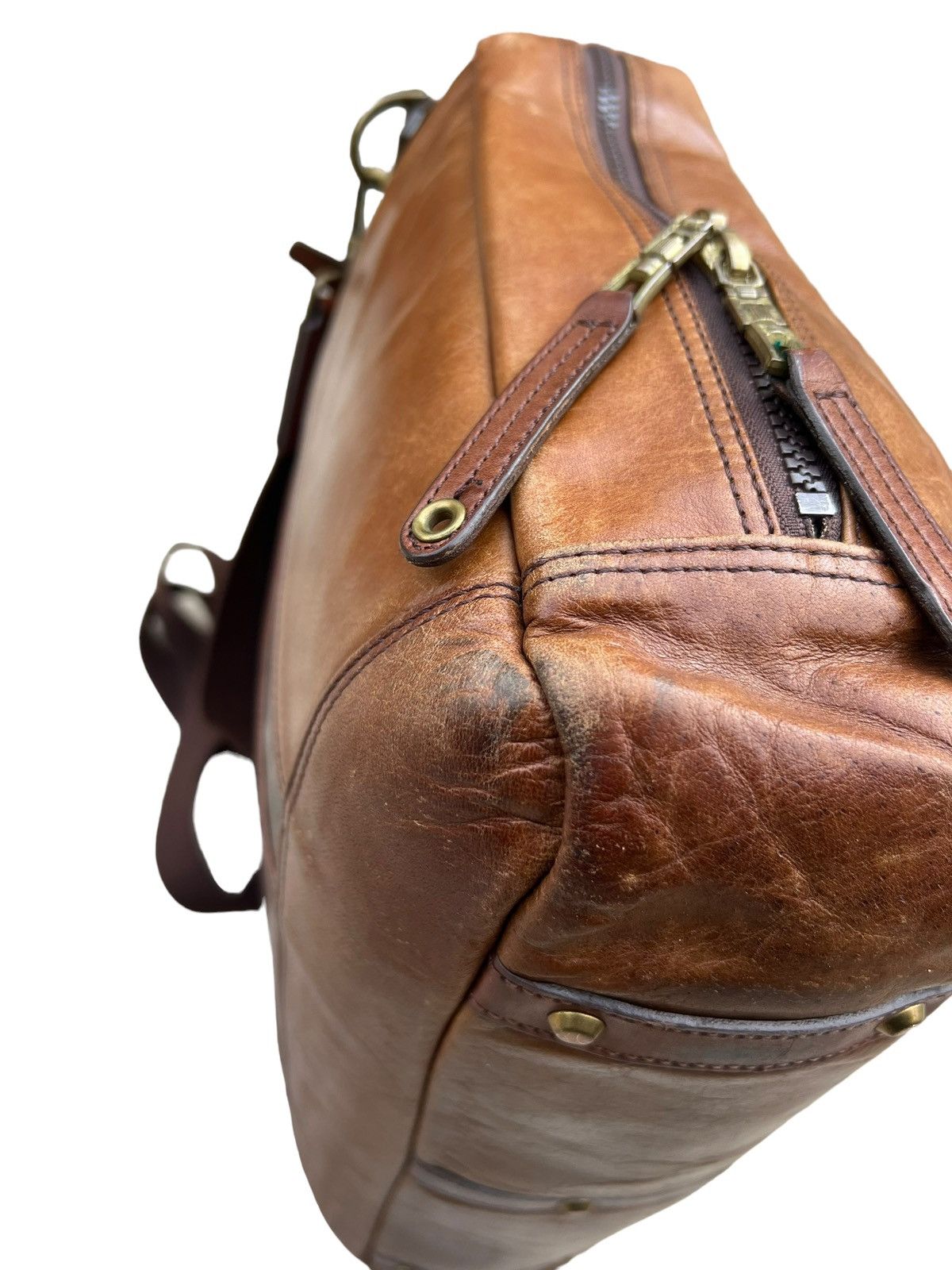 Leather × MasterPiece Masterpiece Japan Patina Leather 2 Way Bag Size ONE SIZE - 15 Thumbnail