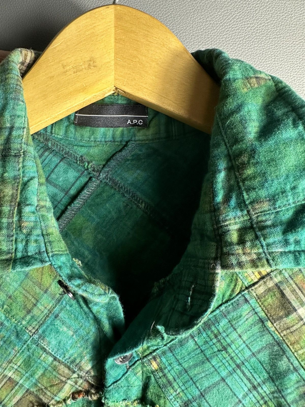 A.P.C. 90s DISTRESSED A.P.C ABSTRACT LONG SHIRT IFSIX PUNK STYLE Size US M / EU 48-50 / 2 - 13 Thumbnail