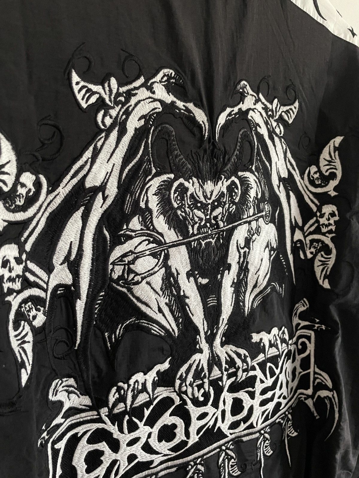 Drop Dead Clothing EMBROIDERED 2 LAYER NYLON JACKET Size US L / EU 52-54 / 3 - 10 Thumbnail