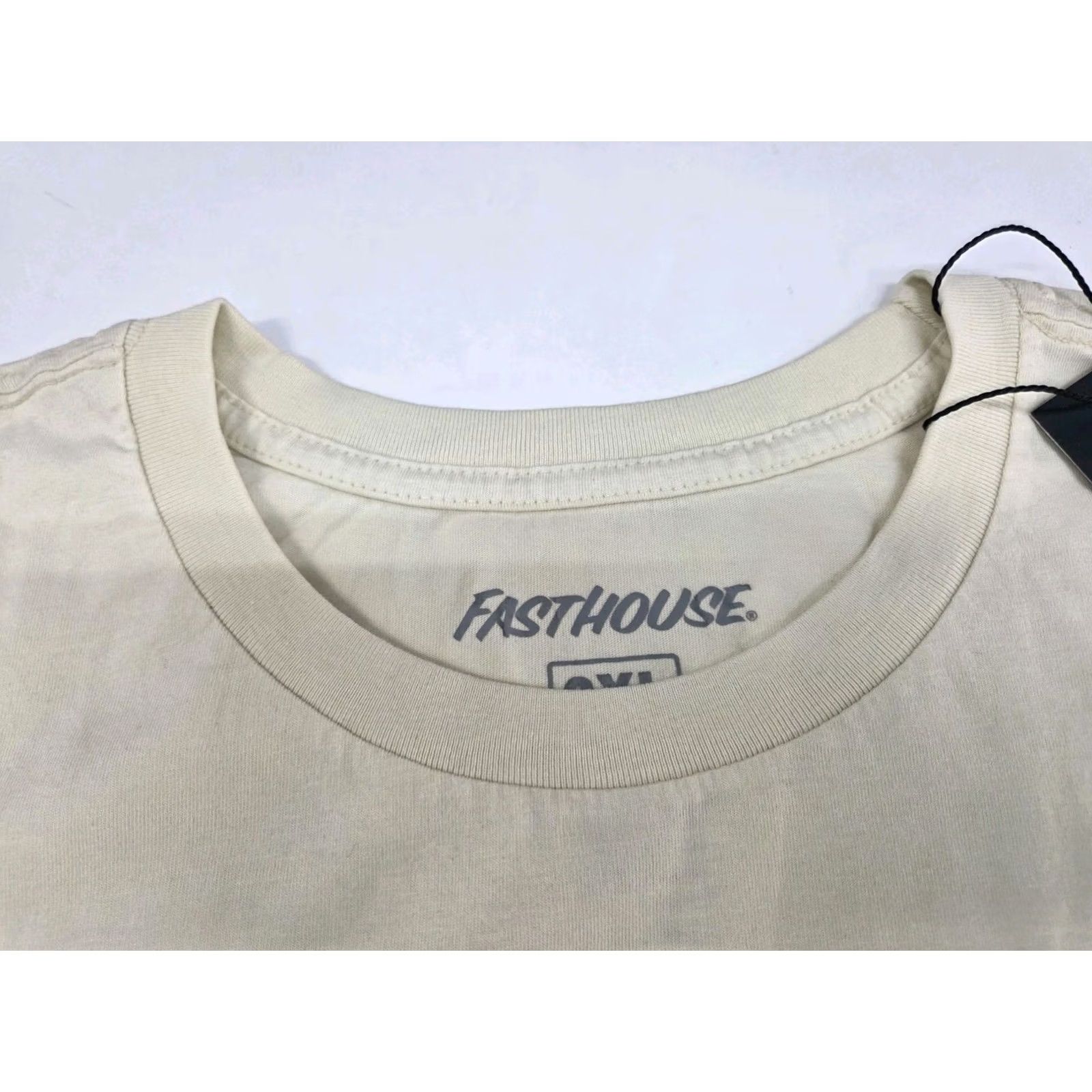 Speedo Fasthouse Speed Shop T-Shirt Mens 2XL Light Tan Graphic Print Crew Neck Short Sleeve Embroidered Logo All Seasons Cotton NWT 8178 Size US XXL / EU 58 / 5 - 2 Thumbnail