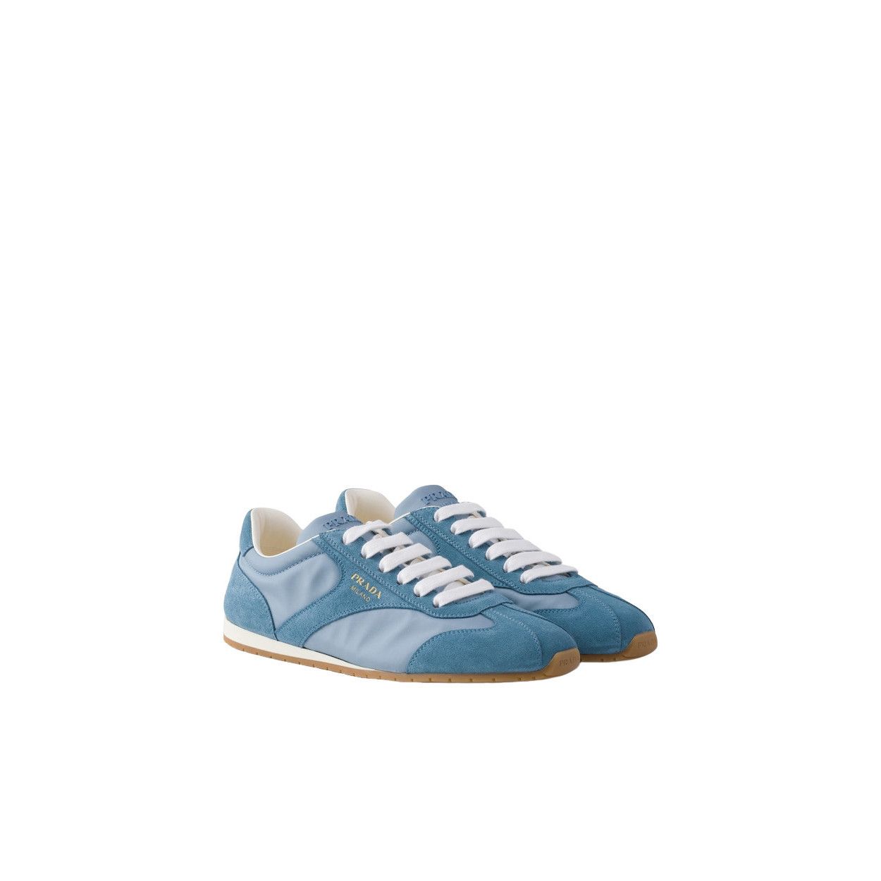 PRADA $1020 Astral Blue Sneakers New & Authentic (Women's si