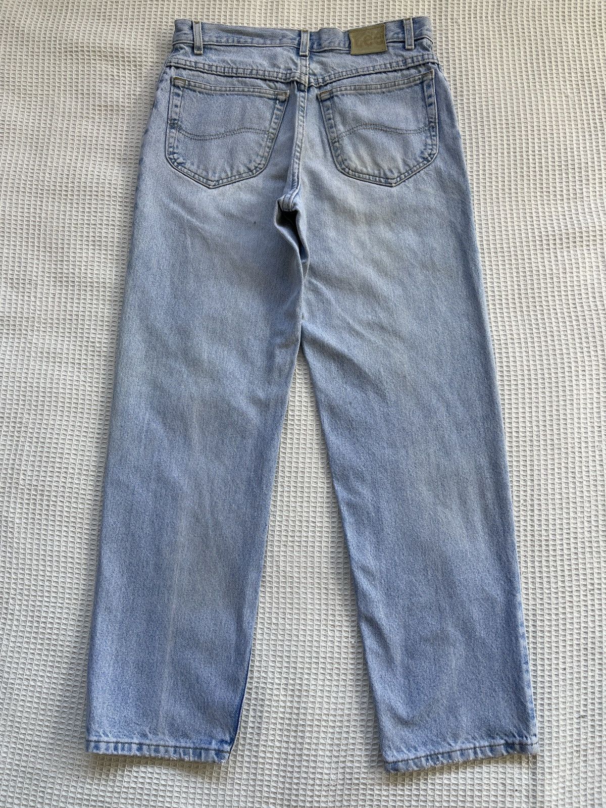 Jean Rare🔥Vintage Lee Light Blue Wash Baggy Jeans Size US 32 / EU 48 - 2 Thumbnail