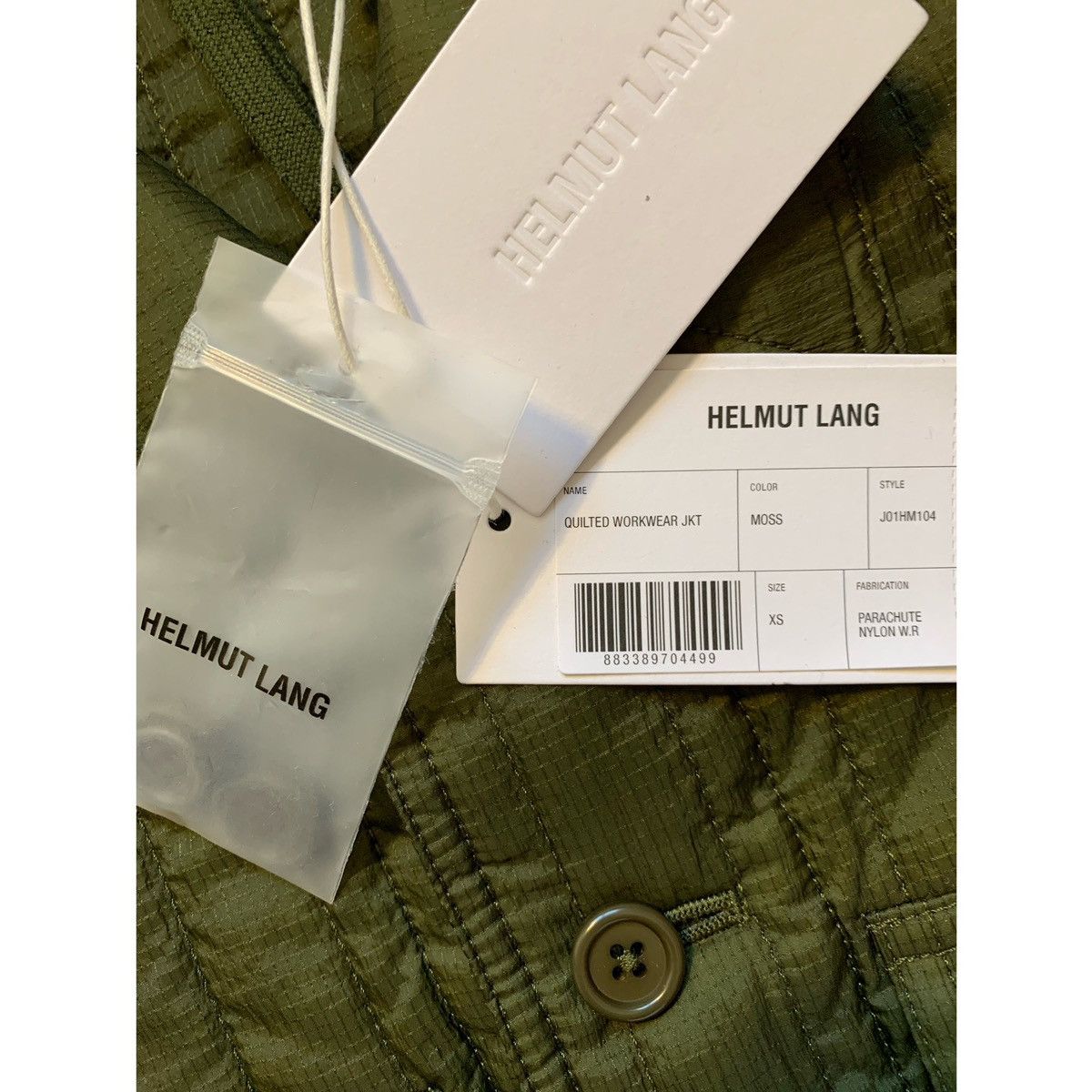 Helmut Lang HELMUT LANG QUILTED PARACHUTE WORKWEAR JACKET Size US XS / EU 42 / 0 - 18 Thumbnail